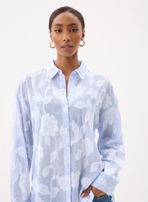 Georgia Rose Langarm-Hemden CHEFLORINA damen blau