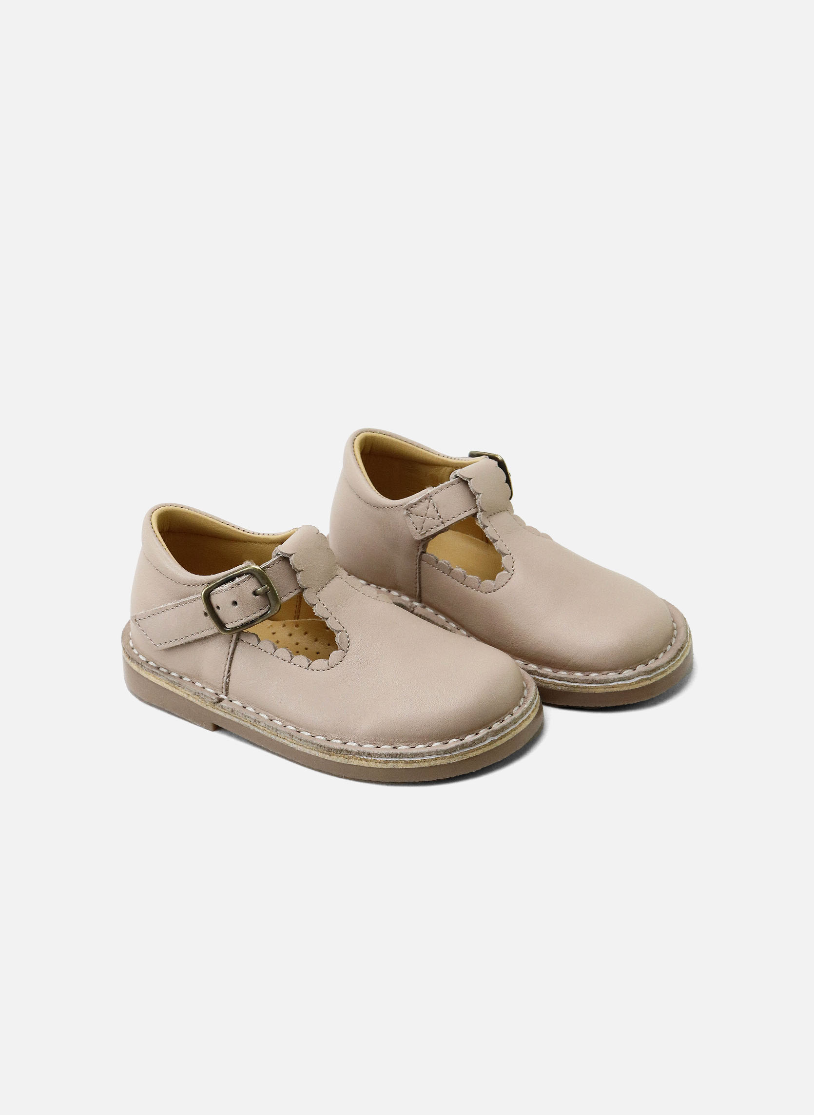 Ballerines Salomés en cuir 25012AL-CATHAY-COCCO Beige fille beige Eli 1957 Ballerines Salomés en cuir 25012AL-CATHAY-COCCO Beige fille beige Beige