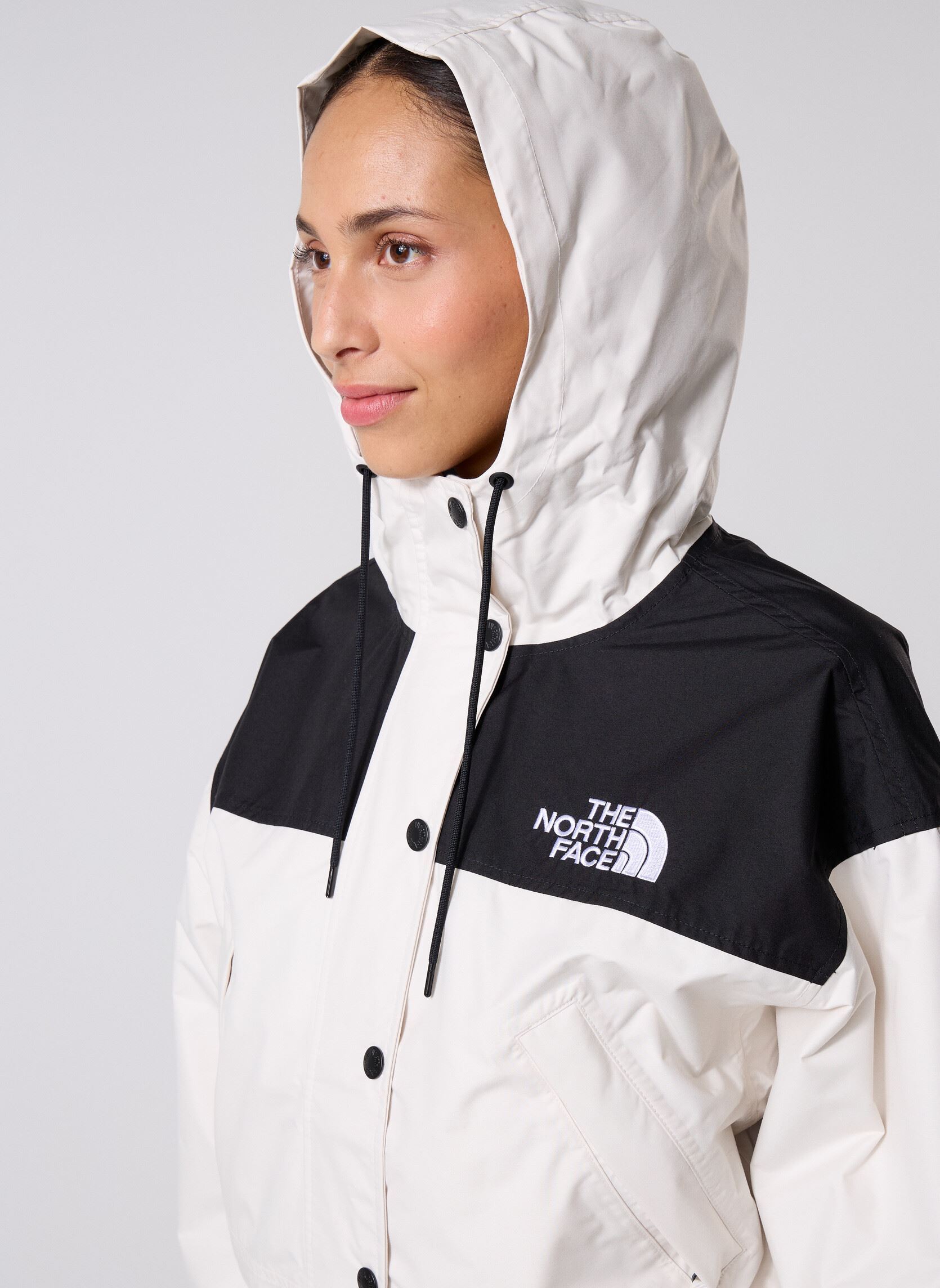 Regenjassen W Reign On Jacket dames wit The North Face Regenjassen W Reign On Jacket dames wit WHITE DUNE/TNF BLACK