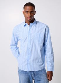 Hemden Cfsixten Ls Wide Striped Shirt heren blauw