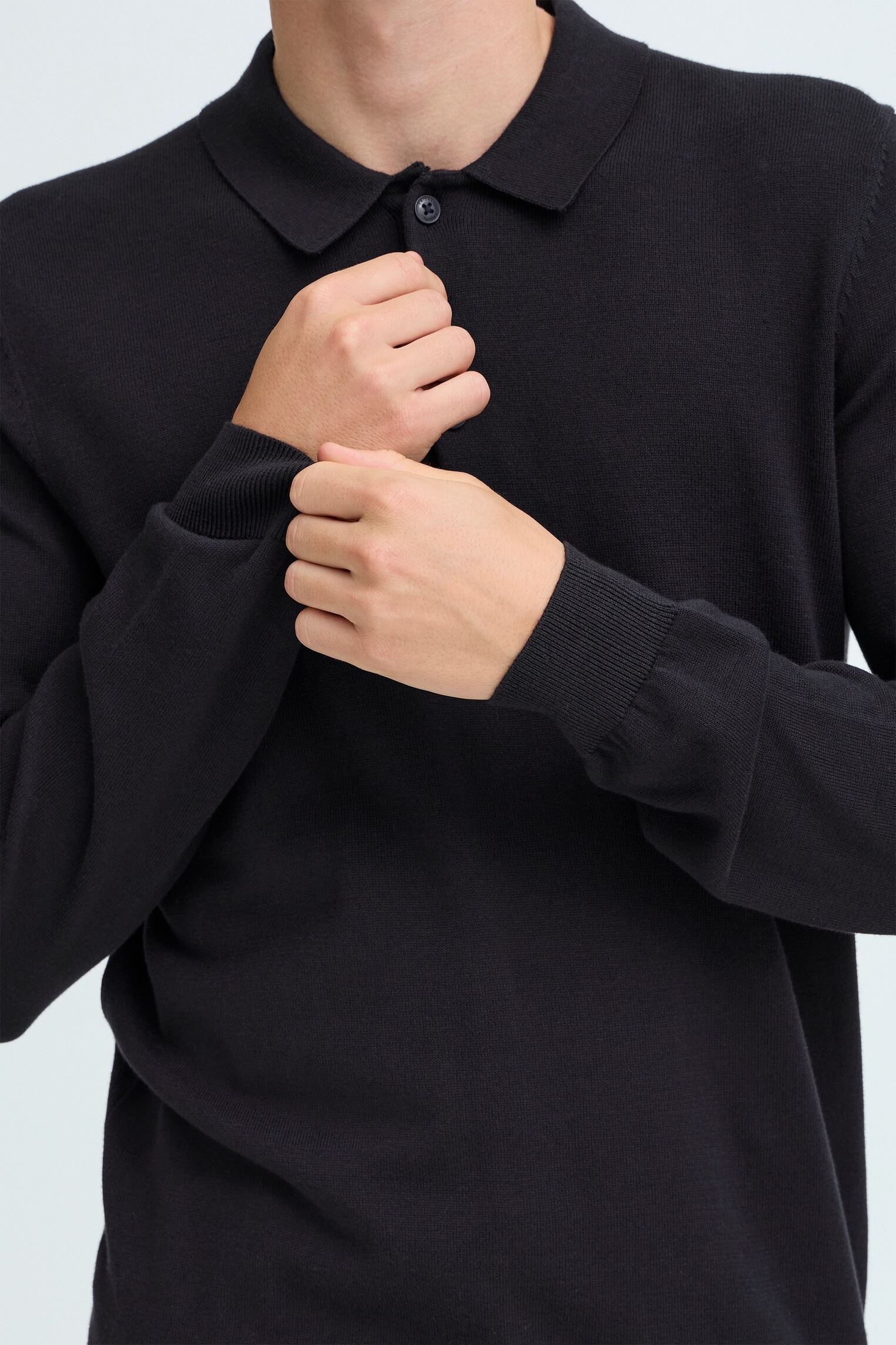 Polos manches courtes Cfosvald Fine Knitted Polo Knit homme bleu Casual Friday Polos manches courtes Cfosvald Fine Knitted Polo Knit homme bleu DARK NAVY