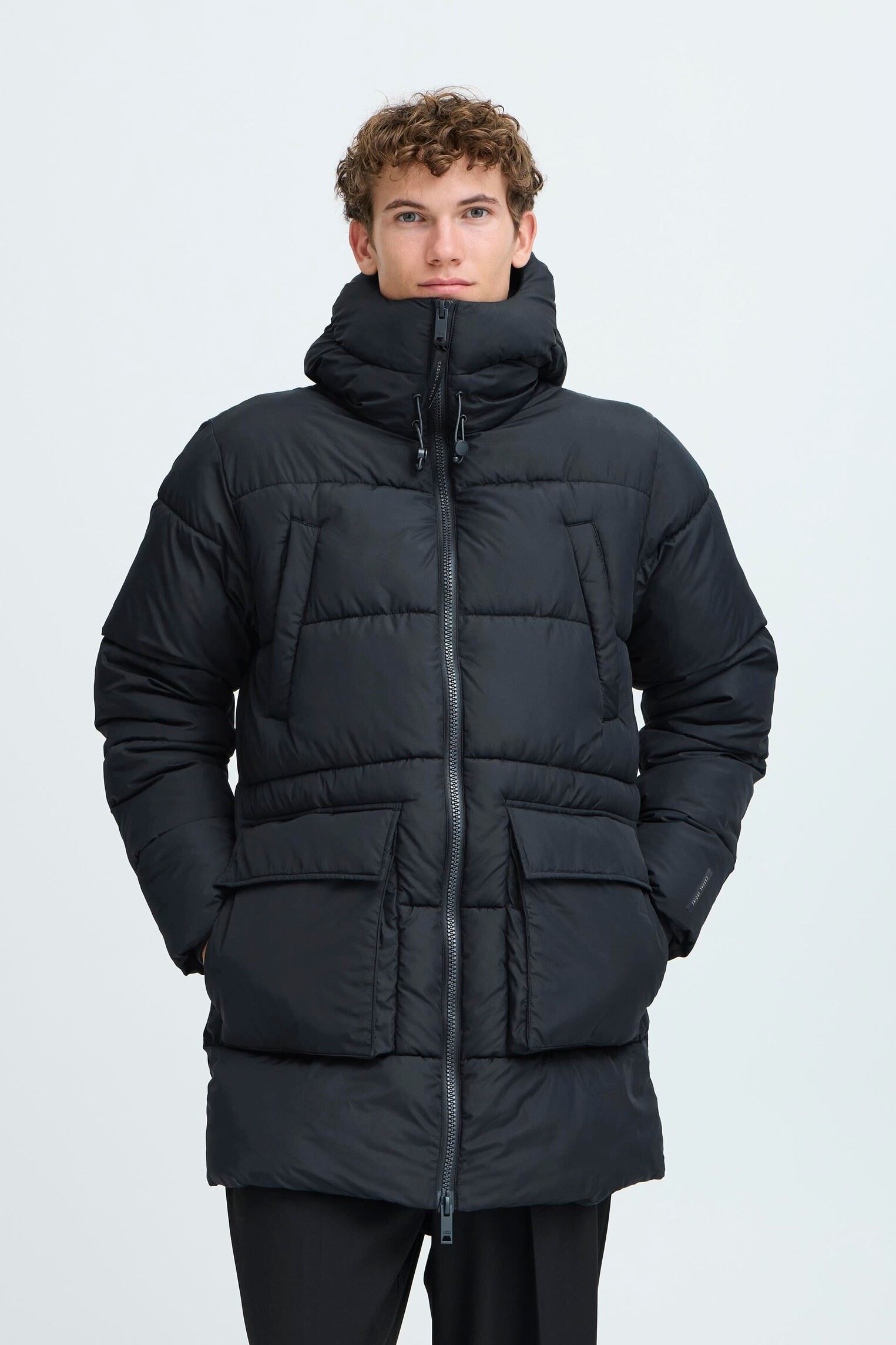 Doudounes Cfnewton 0216 Long Puffer Jacket homme bleu Casual Friday Doudounes Cfnewton 0216 Long Puffer Jacket homme bleu DARK NAVY