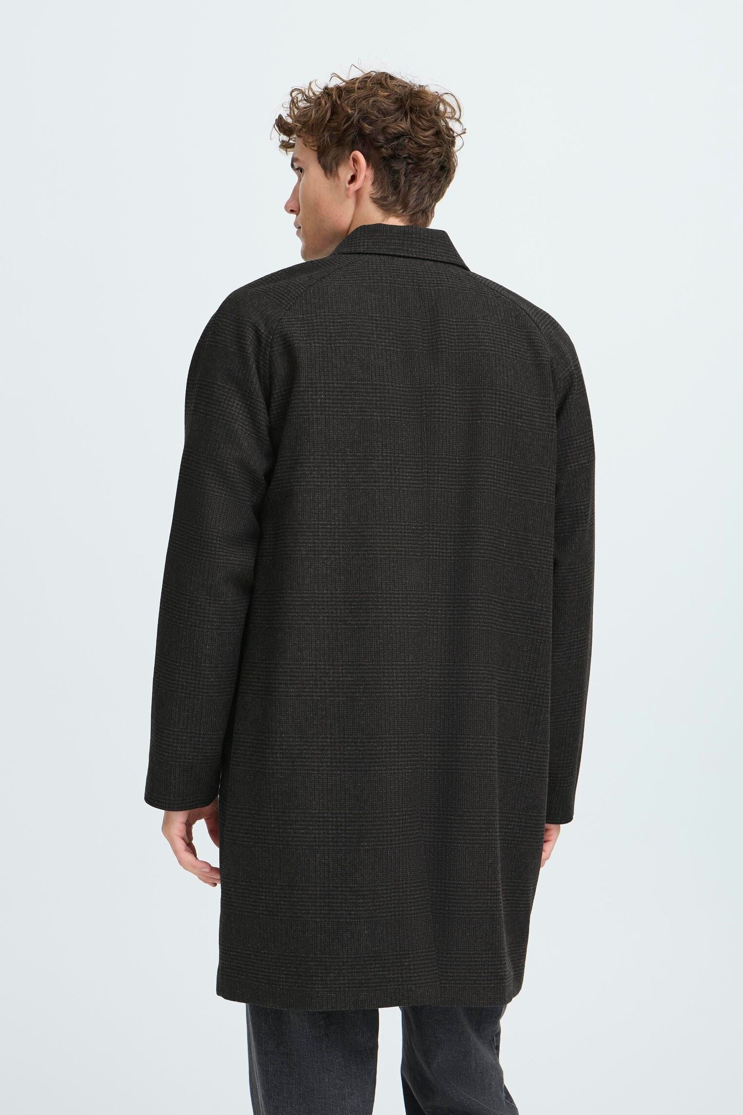 Klassieke jassen Cfmats Relaxed Checked Coat heren grijs Casual Friday Klassieke jassen Cfmats Relaxed Checked Coat heren grijs DARK GREY MELANGE