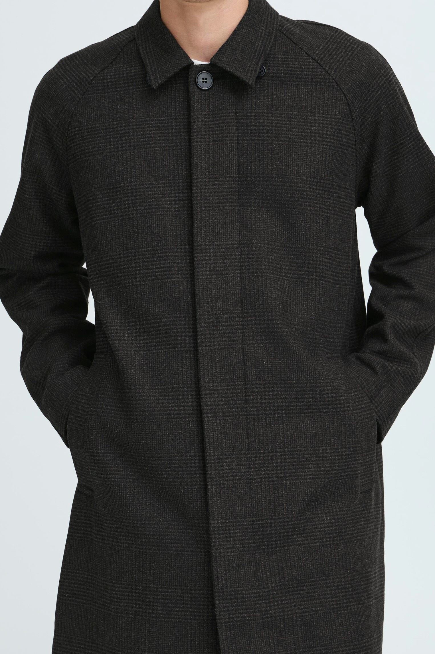 Klassieke jassen Cfmats Relaxed Checked Coat heren grijs Casual Friday Klassieke jassen Cfmats Relaxed Checked Coat heren grijs DARK GREY MELANGE
