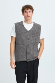 Vesten Cfraf 0218 Wool Fleece Gillet heren grijs