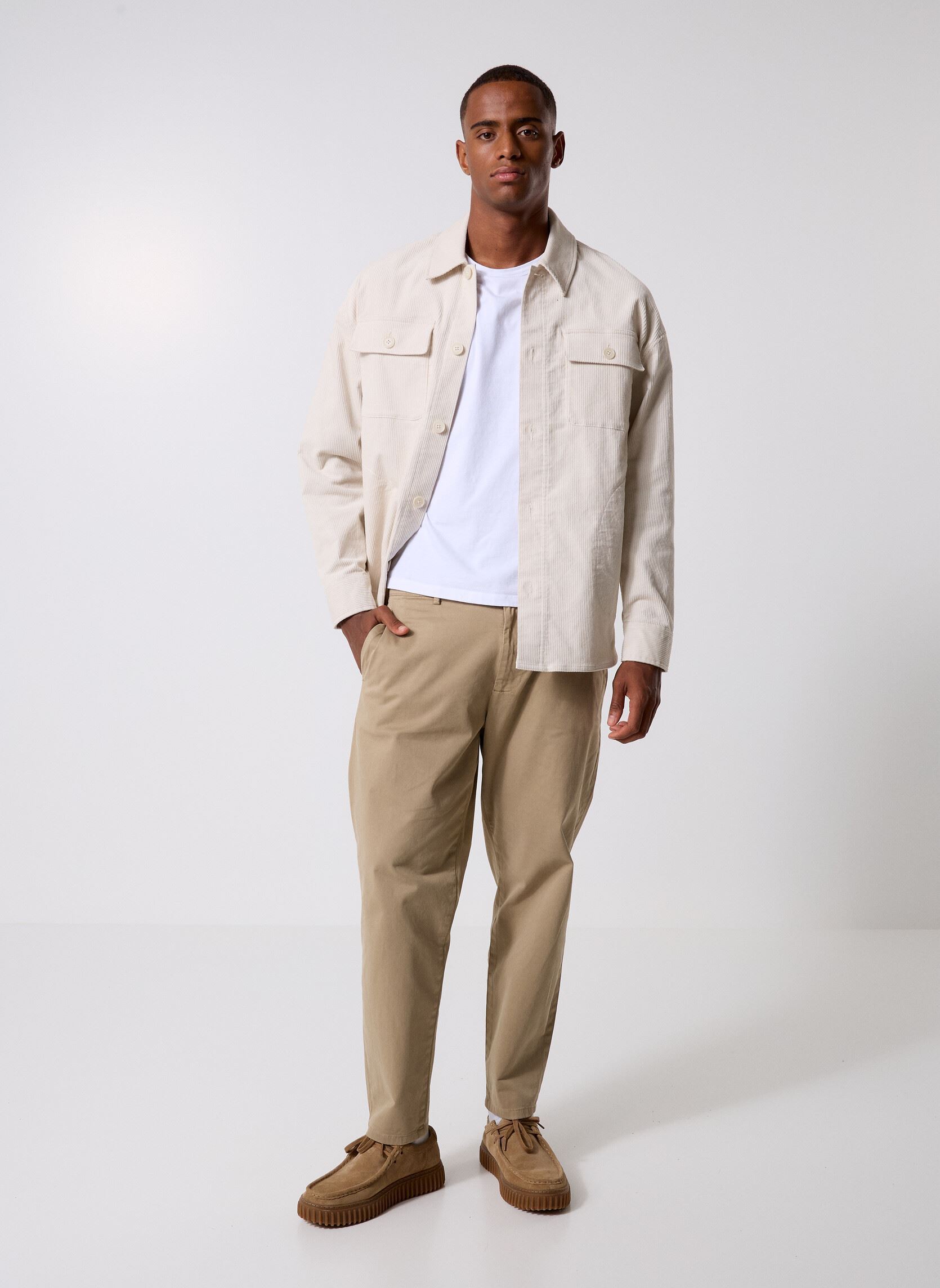 Jassen Cfmyles 0228 Corduroy Overshirt heren wit Casual Friday Jassen Cfmyles 0228 Corduroy Overshirt heren wit RAINY DAY