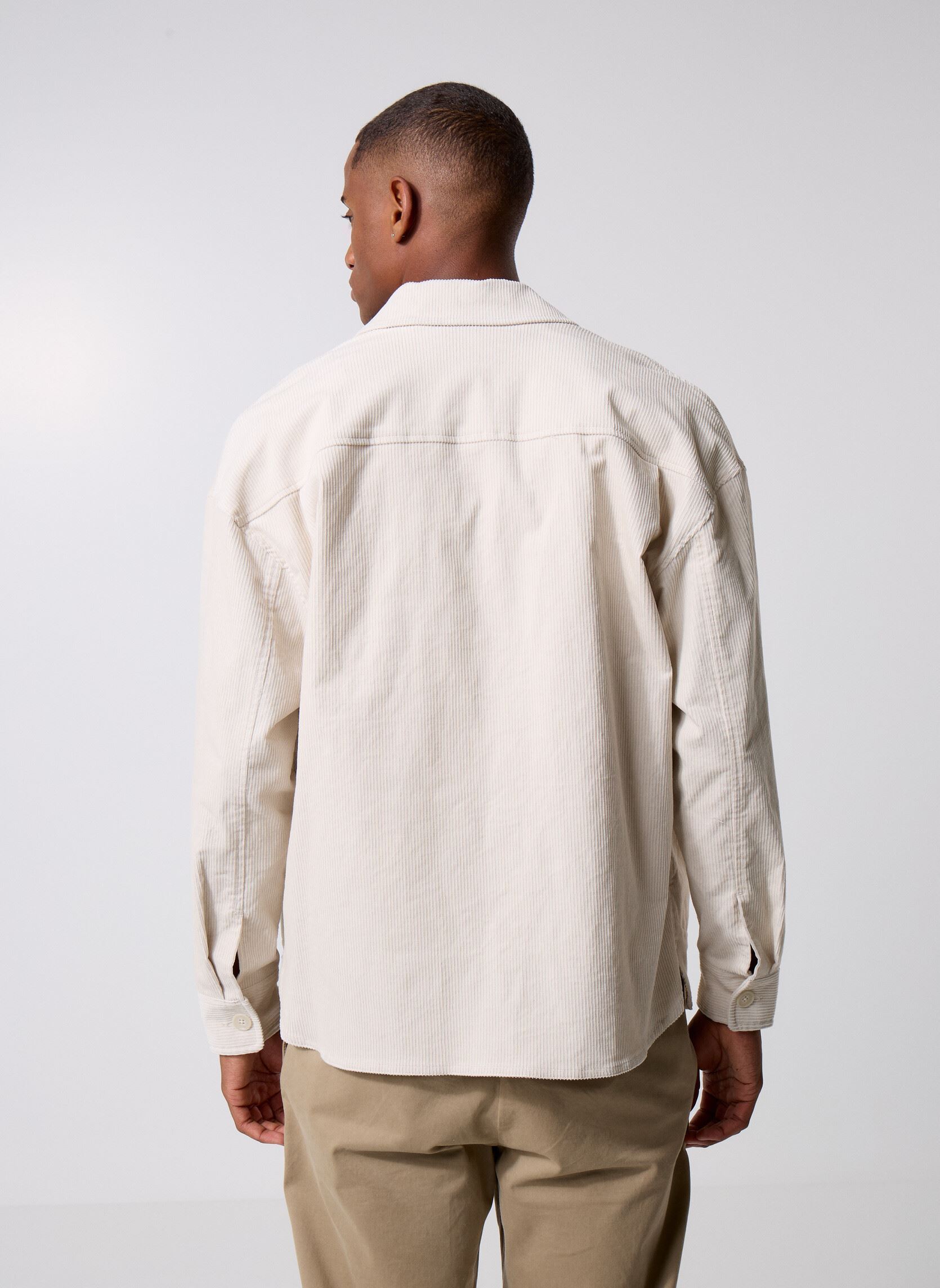 Jassen Cfmyles 0228 Corduroy Overshirt heren wit Casual Friday Jassen Cfmyles 0228 Corduroy Overshirt heren wit RAINY DAY