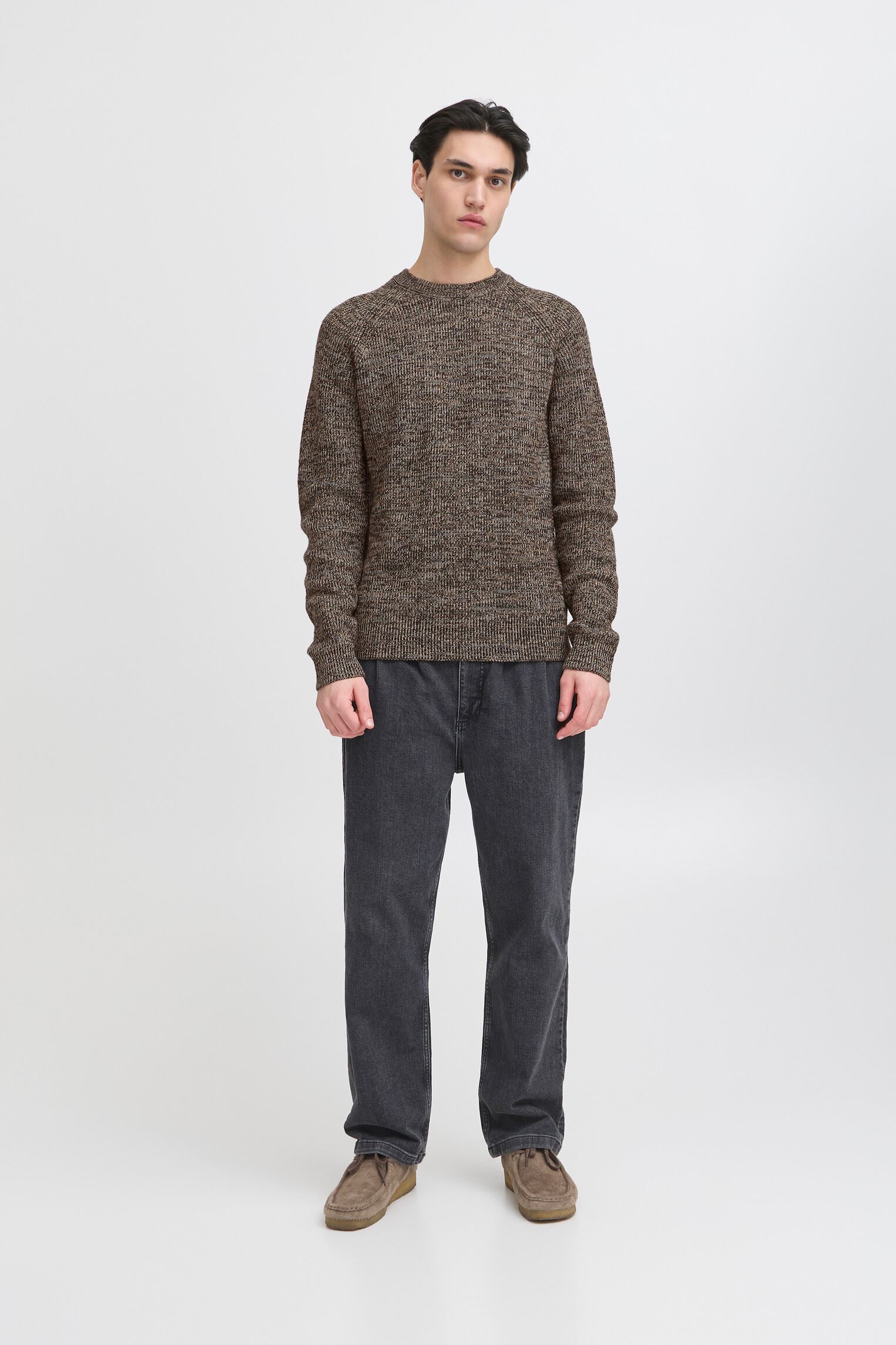 Pulls Cfwalthe Crew Neck Knit homme vert Casual Friday Pulls Cfwalthe Crew Neck Knit homme vert BLACK OLIVE MELANGE