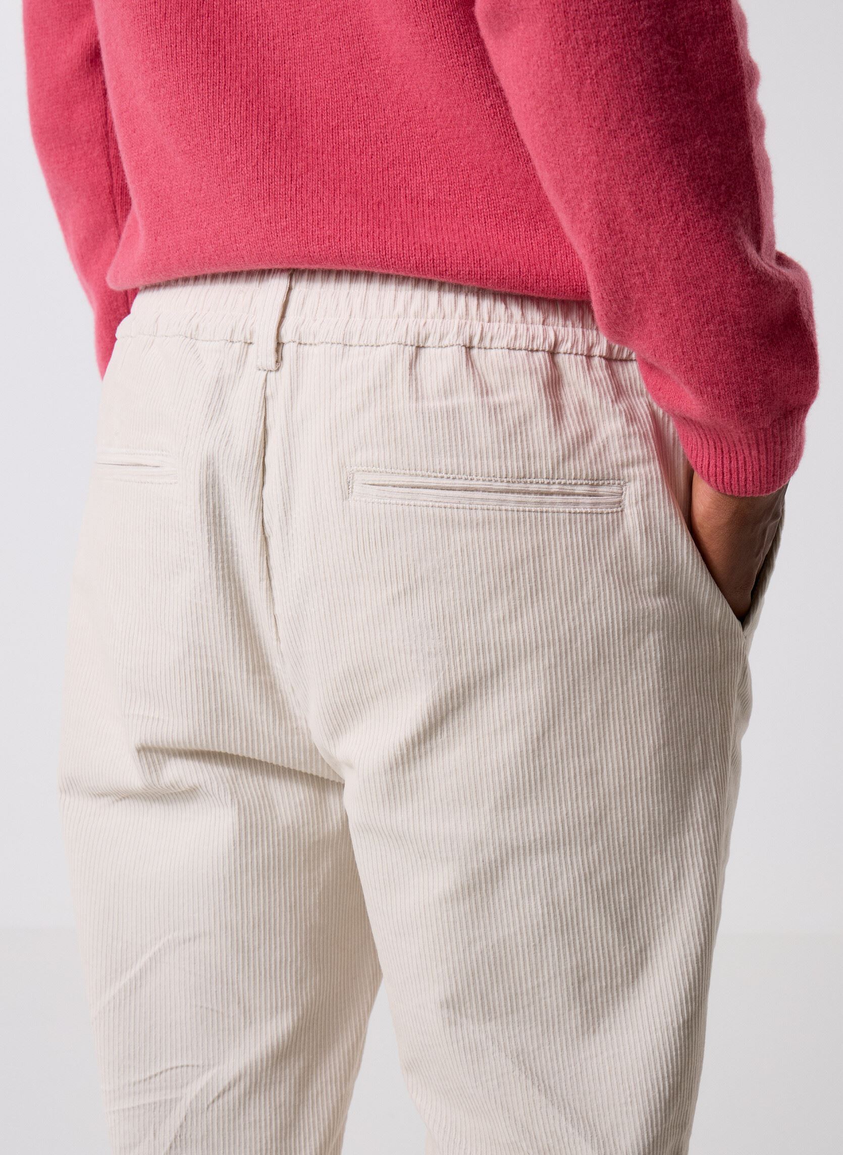 Pantalons droits Cfmarc 0228 Corduroy Pants homme blanc Casual Friday Pantalons droits Cfmarc 0228 Corduroy Pants homme blanc RAINY DAY