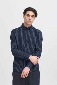 Hemden Cfmace Ls Bu Striped Shirt - Brushed heren blauw Casual Friday Hemden Cfmace Ls Bu Striped Shirt - Brushed heren blauw NAVY BLAZER