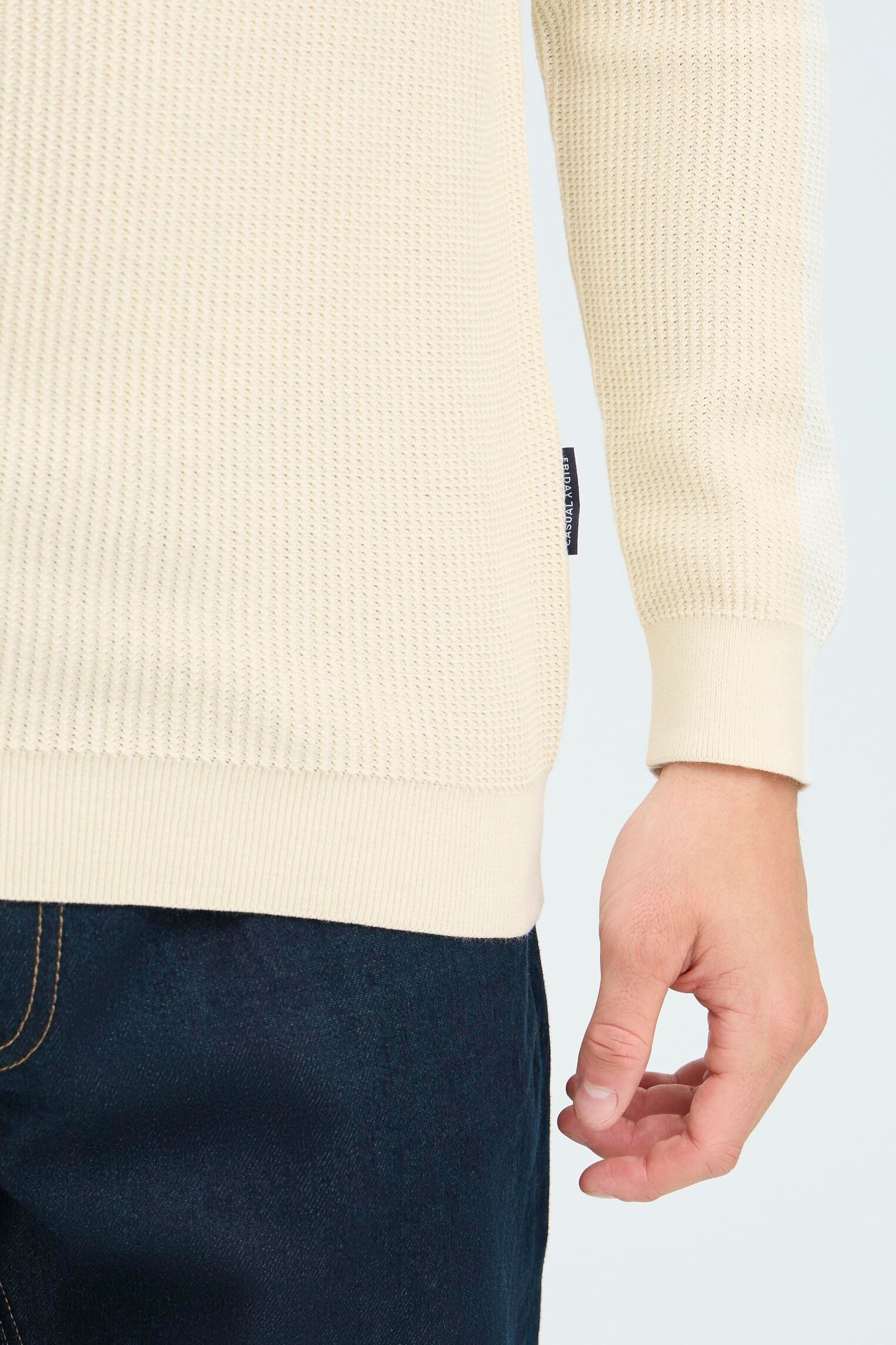 Pulls Cfnoar Structured Halfzip Knit homme blanc Casual Friday Pulls Cfnoar Structured Halfzip Knit homme blanc RAINY DAY