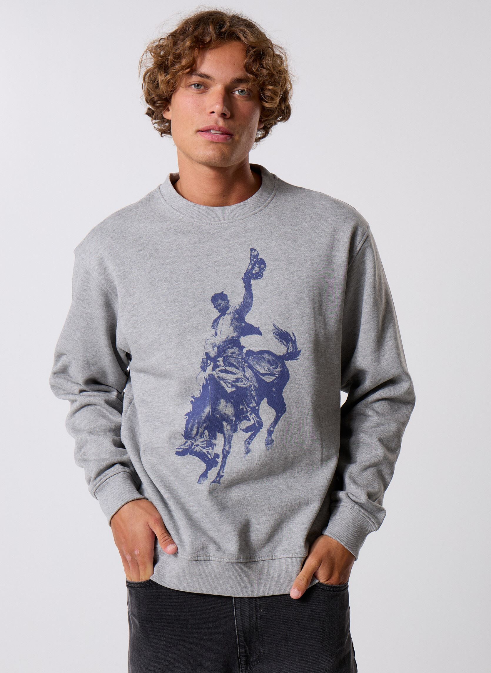 Sweatshirts Cfsigvard Sweat With Large Front Print heren grijs Casual Friday Sweatshirts Cfsigvard Sweat With Large Front Print heren grijs MID GREY MELANGE