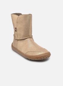 Bottes Barefoot Tex Suede fille or et bronze