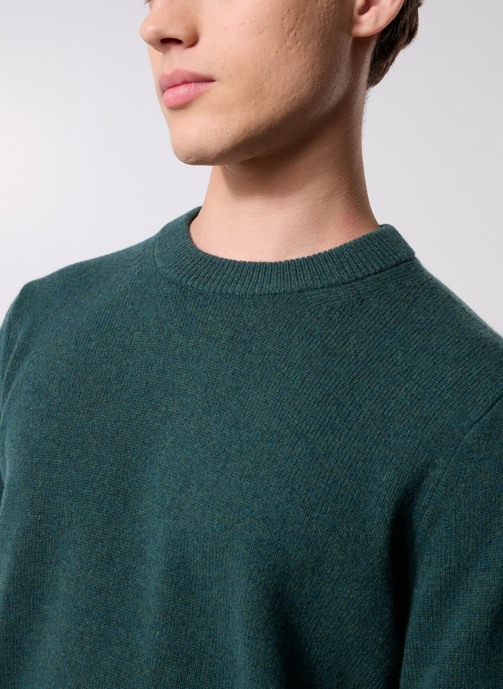 Sweats Isak Knit Sweater 15010 homme vert Samsoe Samsoe Sweats Isak Knit Sweater 15010 homme vert Green Gables