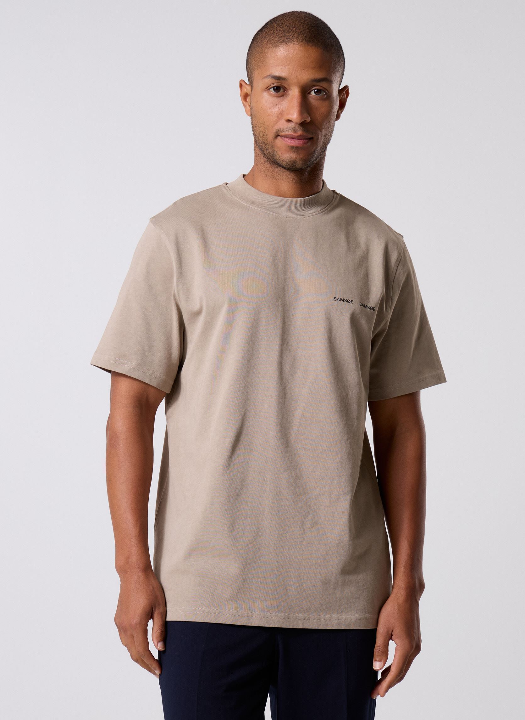 Kurzarm-T-Shirts Norsbro t-shirt 6024 herren beige Samsoe Samsoe Kurzarm-T-Shirts Norsbro t-shirt 6024 herren beige Elephant Skin