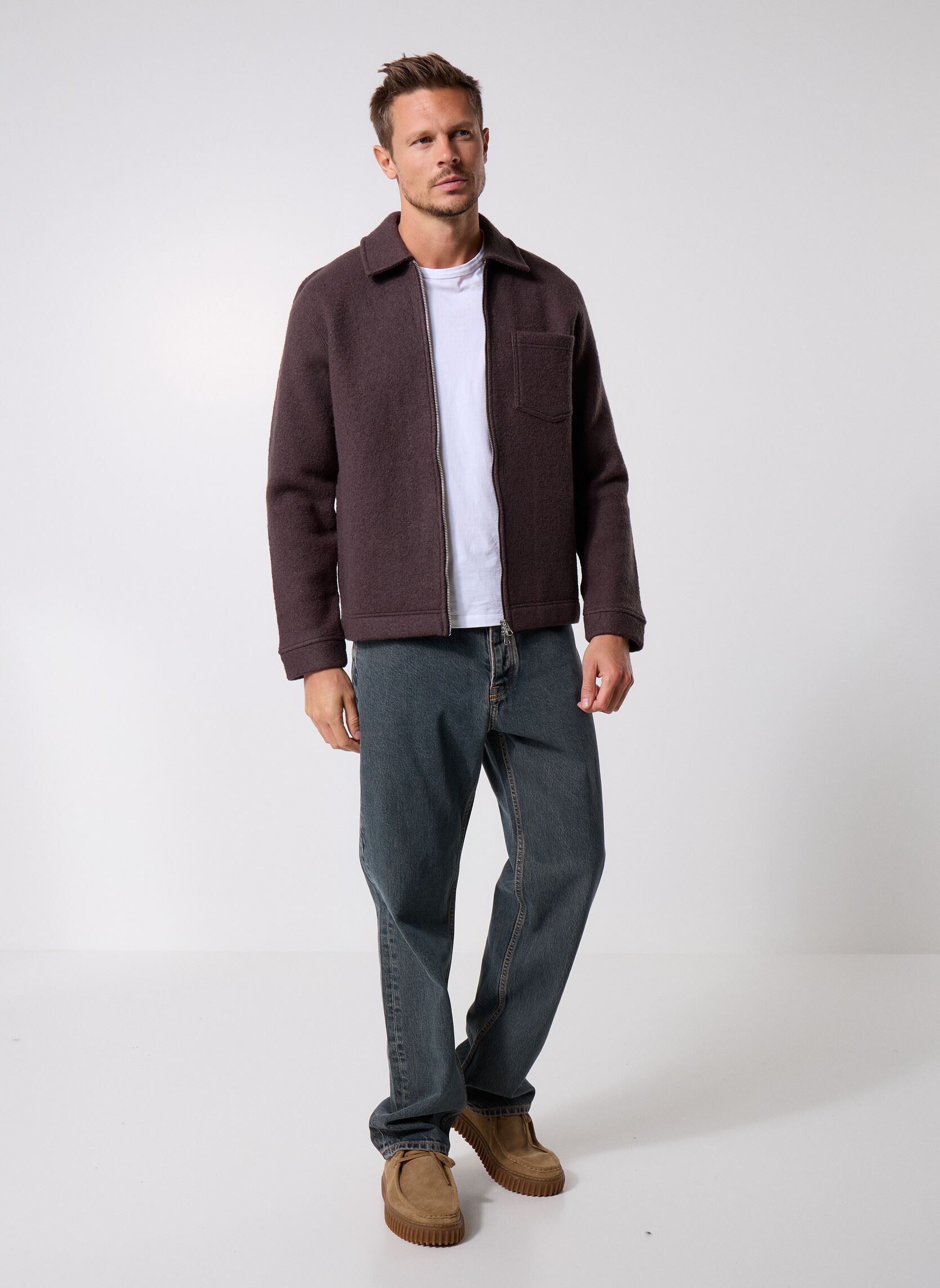 Sweats zippés Hannes full zip 14612 homme marron Samsoe Samsoe Sweats zippés Hannes full zip 14612 homme marron Turkish Coffee