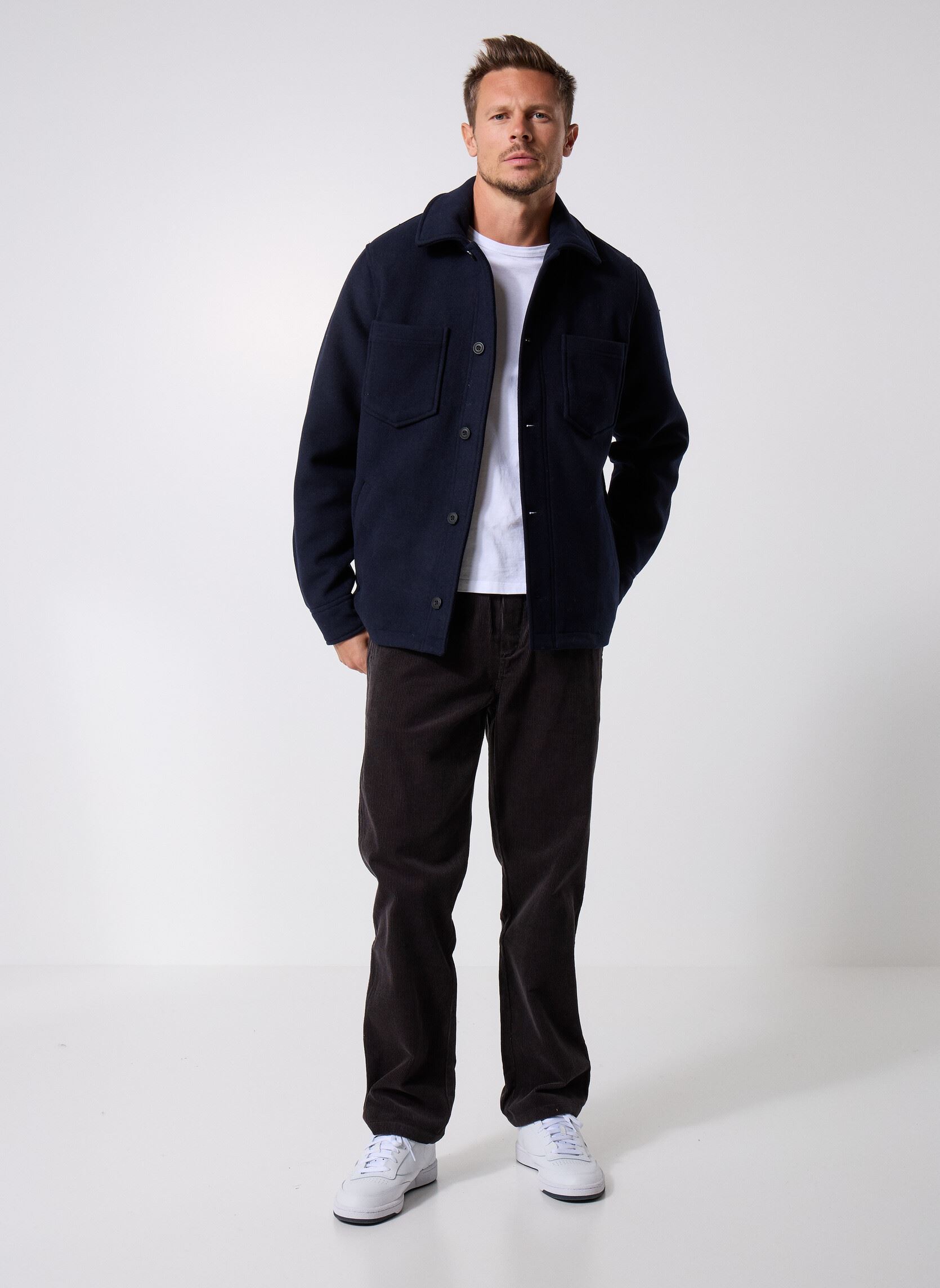 Jacken Pally shirt jacket 14163 herren blau Samsoe Samsoe Jacken Pally shirt jacket 14163 herren blau Salute