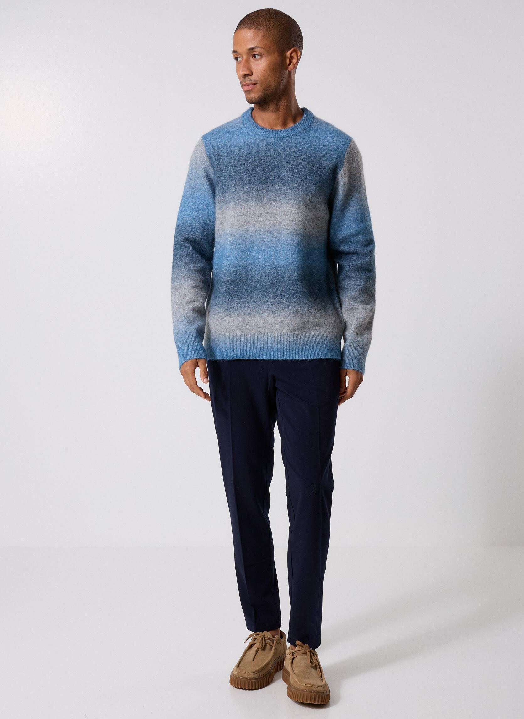 Truien Aiden crew neck 15012 heren blauw Samsoe Samsoe Truien Aiden crew neck 15012 heren blauw STELLAR ST.