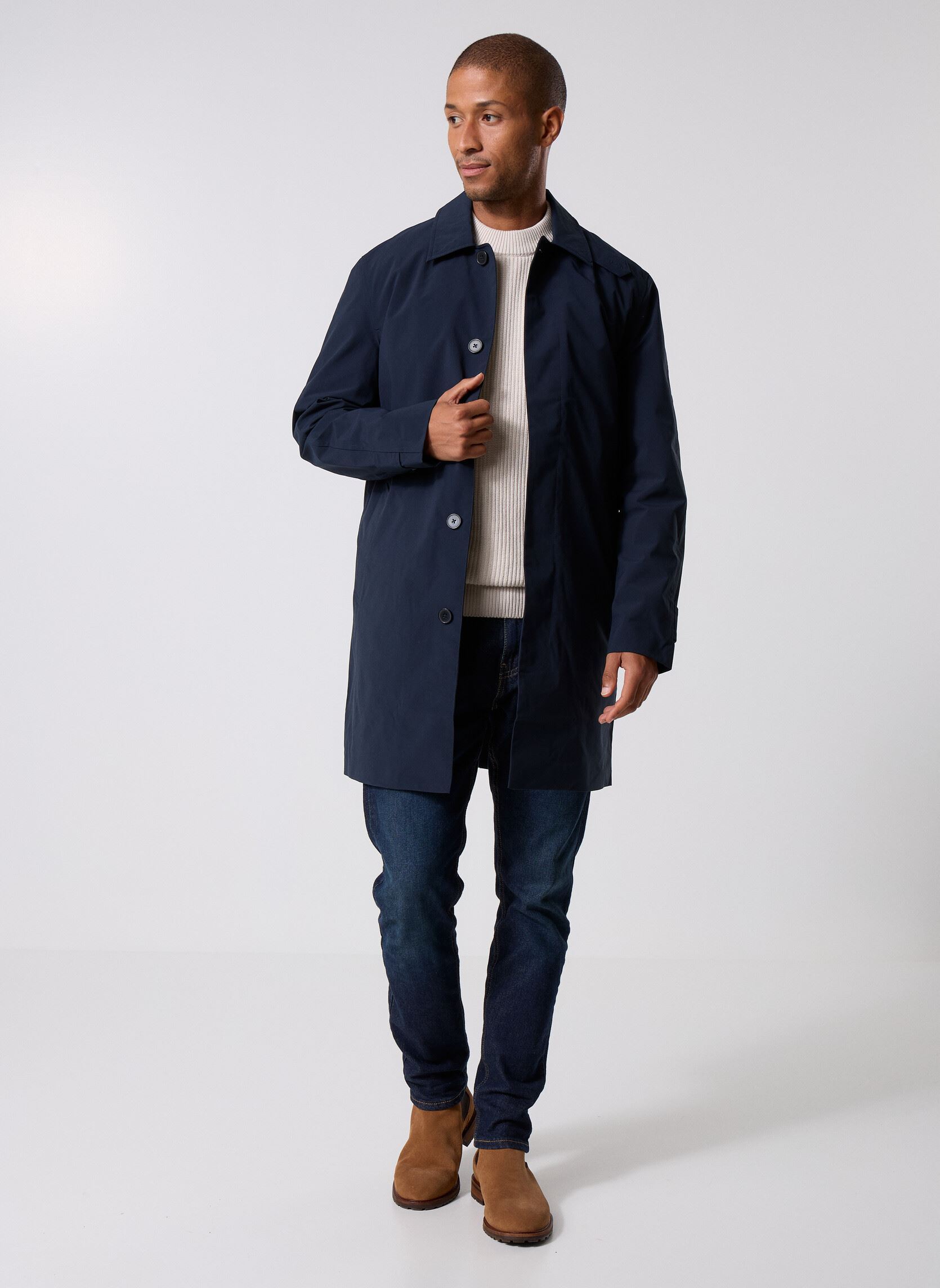 Trench-coats Sabo x trench coat 15144 homme bleu Samsoe Samsoe Trench-coats Sabo x trench coat 15144 homme bleu SALUTE