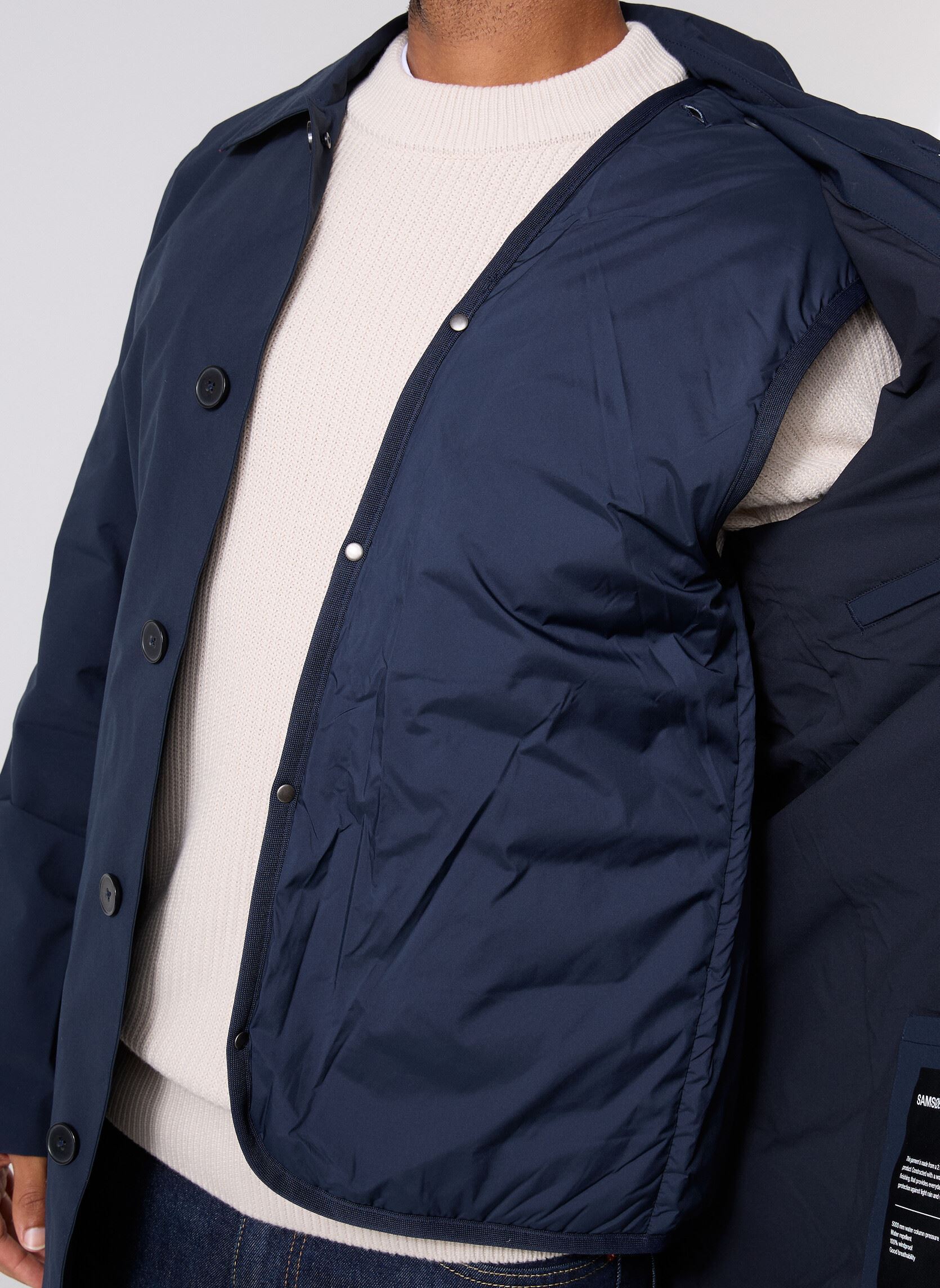Trench-coats Sabo x trench coat 15144 homme bleu Samsoe Samsoe Trench-coats Sabo x trench coat 15144 homme bleu SALUTE