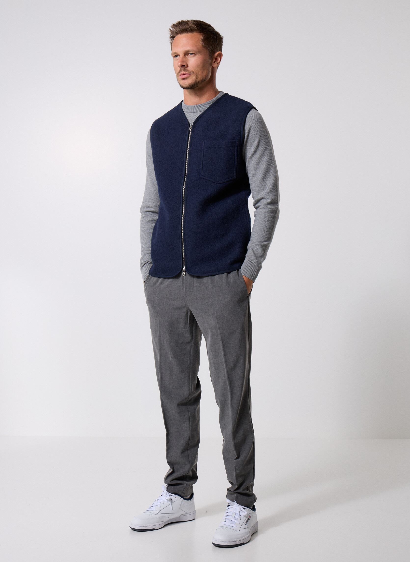 Vesten Sahannes vest 14612 heren blauw Samsoe Samsoe Vesten Sahannes vest 14612 heren blauw Salute