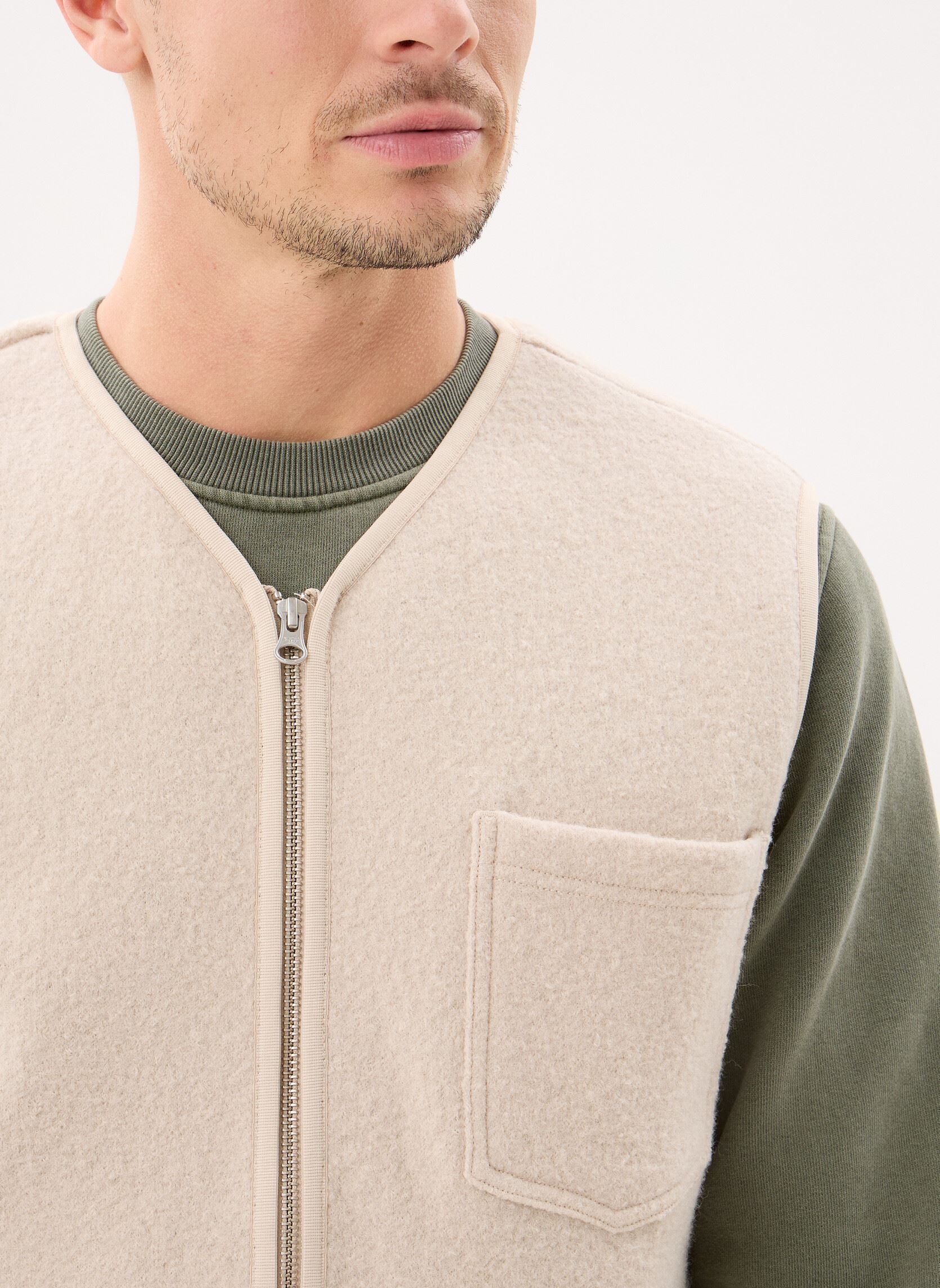 Gilets Sahannes vest 14612 homme beige Samsoe Samsoe Gilets Sahannes vest 14612 homme beige Oatmeal