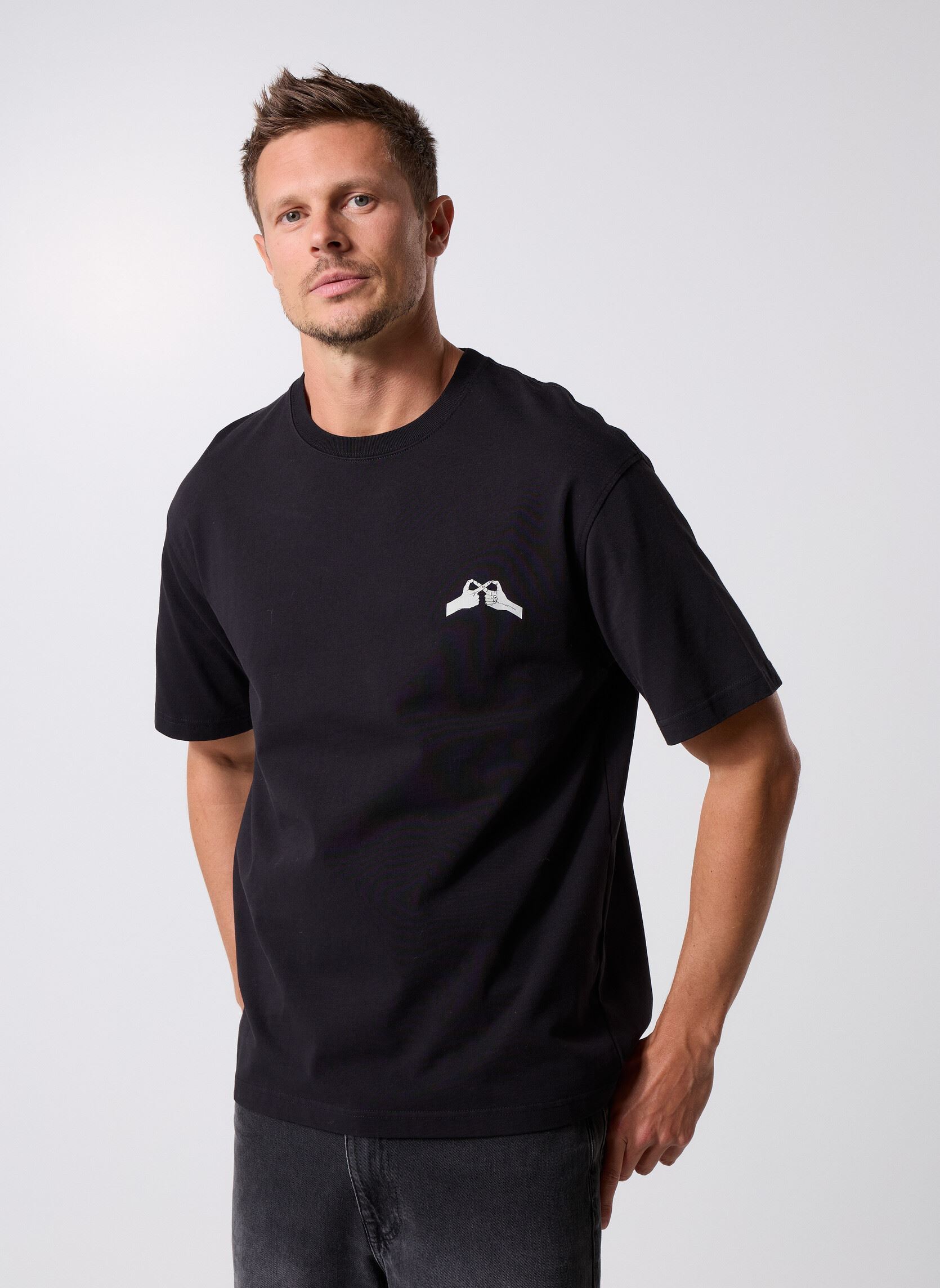 T-shirt a maniche corte Saflorian t-shirt 11725 uomo nero Samsoe Samsoe T-shirt a maniche corte Saflorian t-shirt 11725 uomo nero To connect