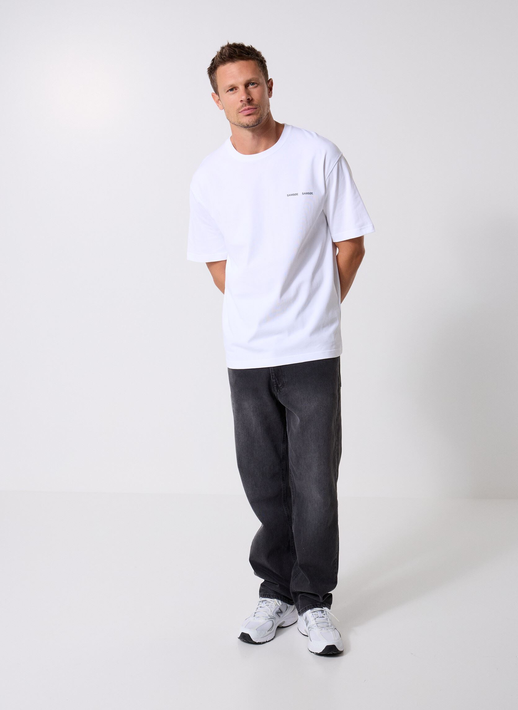 Tee-shirts manches courtes Saflorian t-shirt 11725 homme blanc Samsoe Samsoe Tee-shirts manches courtes Saflorian t-shirt 11725 homme blanc To memories