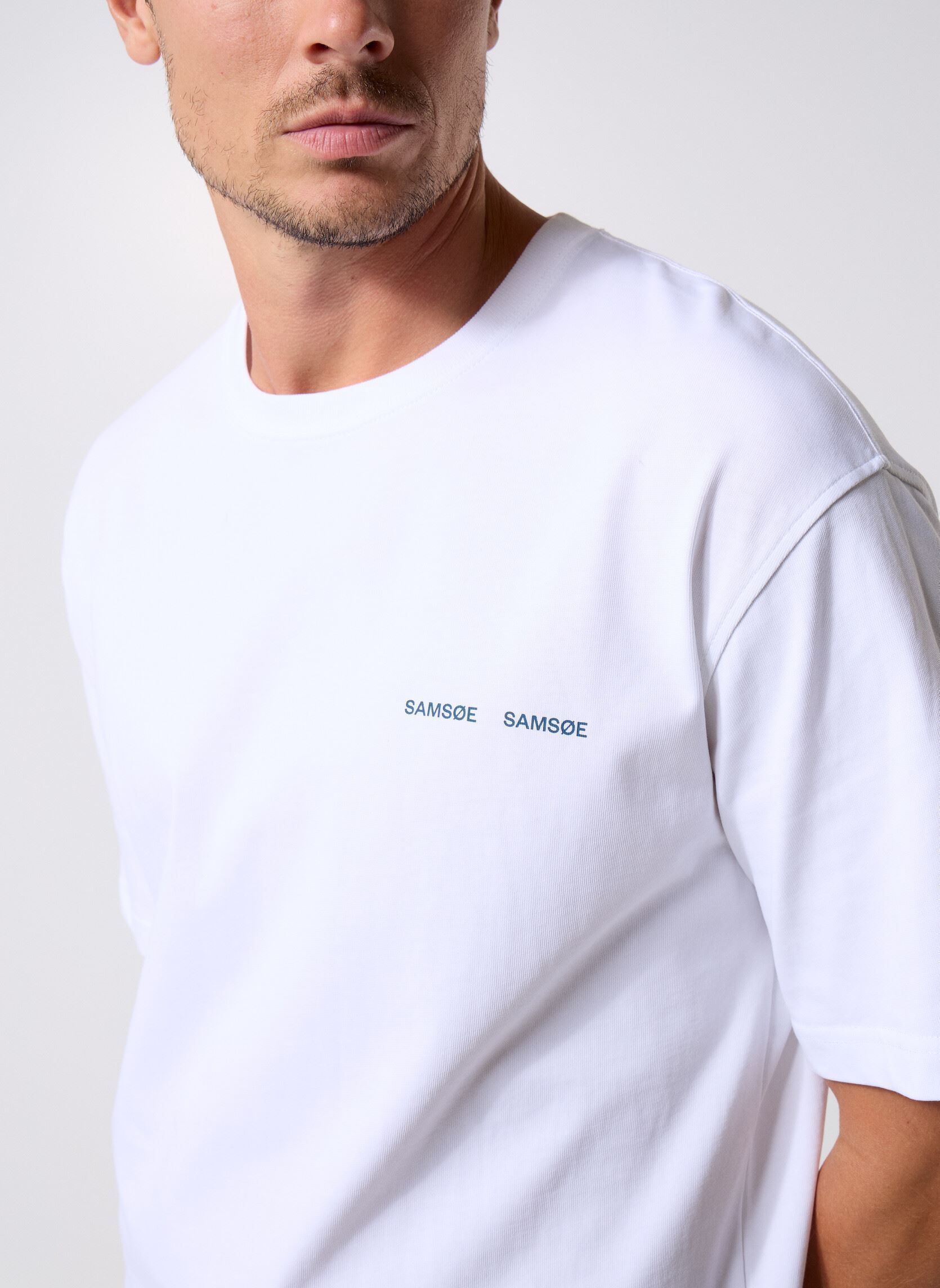 Tee-shirts manches courtes Saflorian t-shirt 11725 homme blanc Samsoe Samsoe Tee-shirts manches courtes Saflorian t-shirt 11725 homme blanc To memories