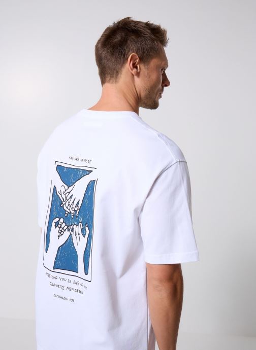 Samsoe Samsoe T-shirts met korte mouwen Saflorian t-shirt 11725 heren wit