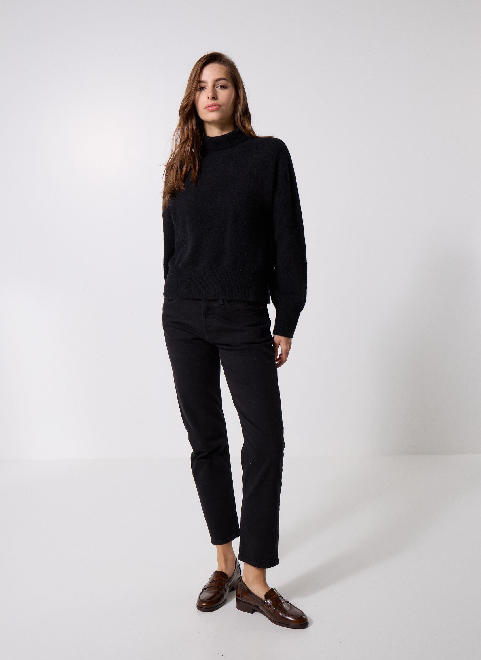 Pullover Nola t-n 7355 damen schwarz Samsoe Samsoe Pullover Nola t-n 7355 damen schwarz Black