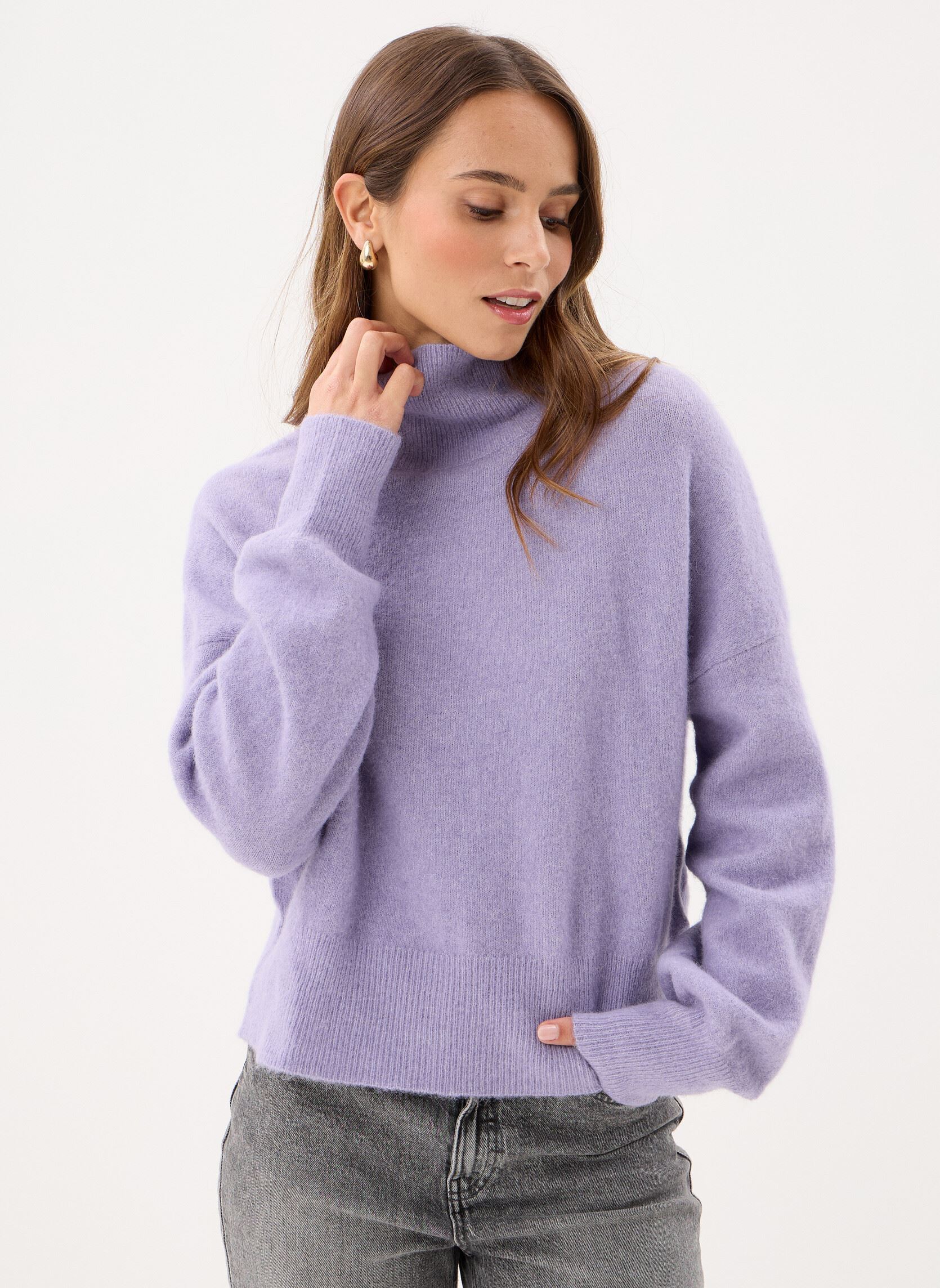 Pulls Nola t-n 7355 femme violet Samsoe Samsoe Pulls Nola t-n 7355 femme violet WISTERIA