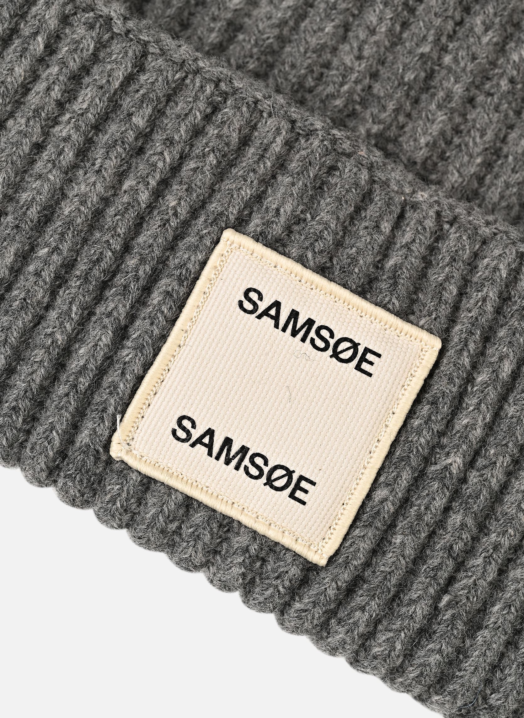 Bonnets Samsoe W beanie 15010 femme gris Samsoe Samsoe Bonnets Samsoe W beanie 15010 femme gris Dark Grey Mel.