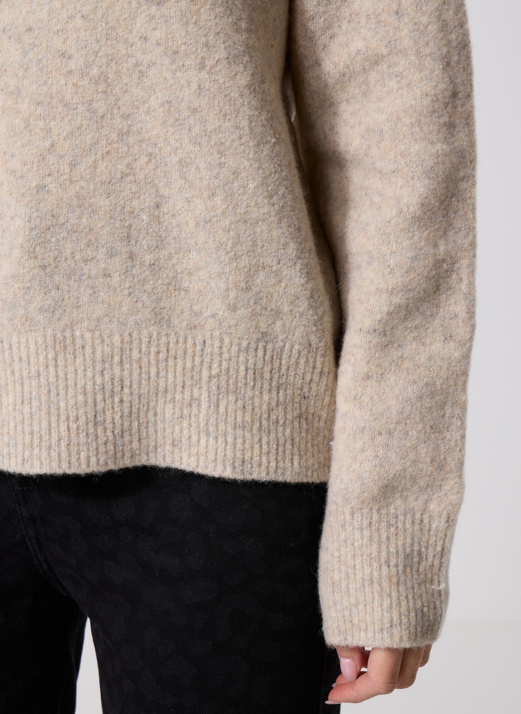 Truien Samelody v-neck 15727 dames beige Samsoe Samsoe Truien Samelody v-neck 15727 dames beige Light Grey Mel.