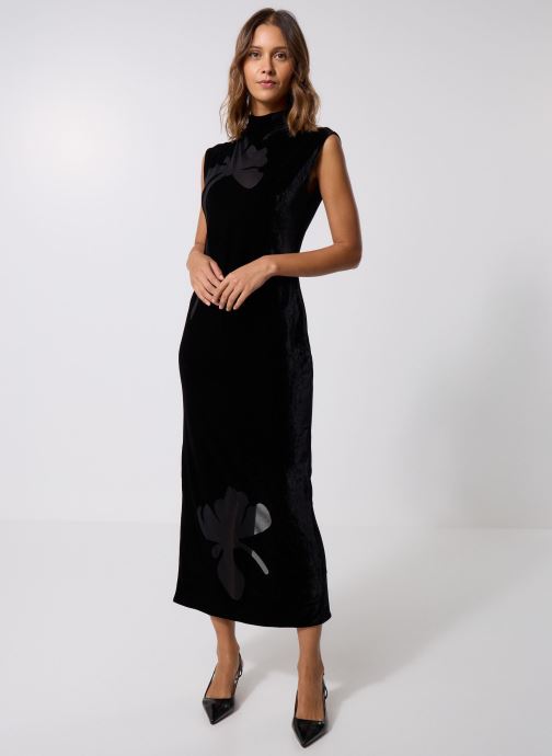 Robe Chemise Midi Samsoe & Samsoe Monza Manches Courtes, Femme Taille L, Viscose Multicolore