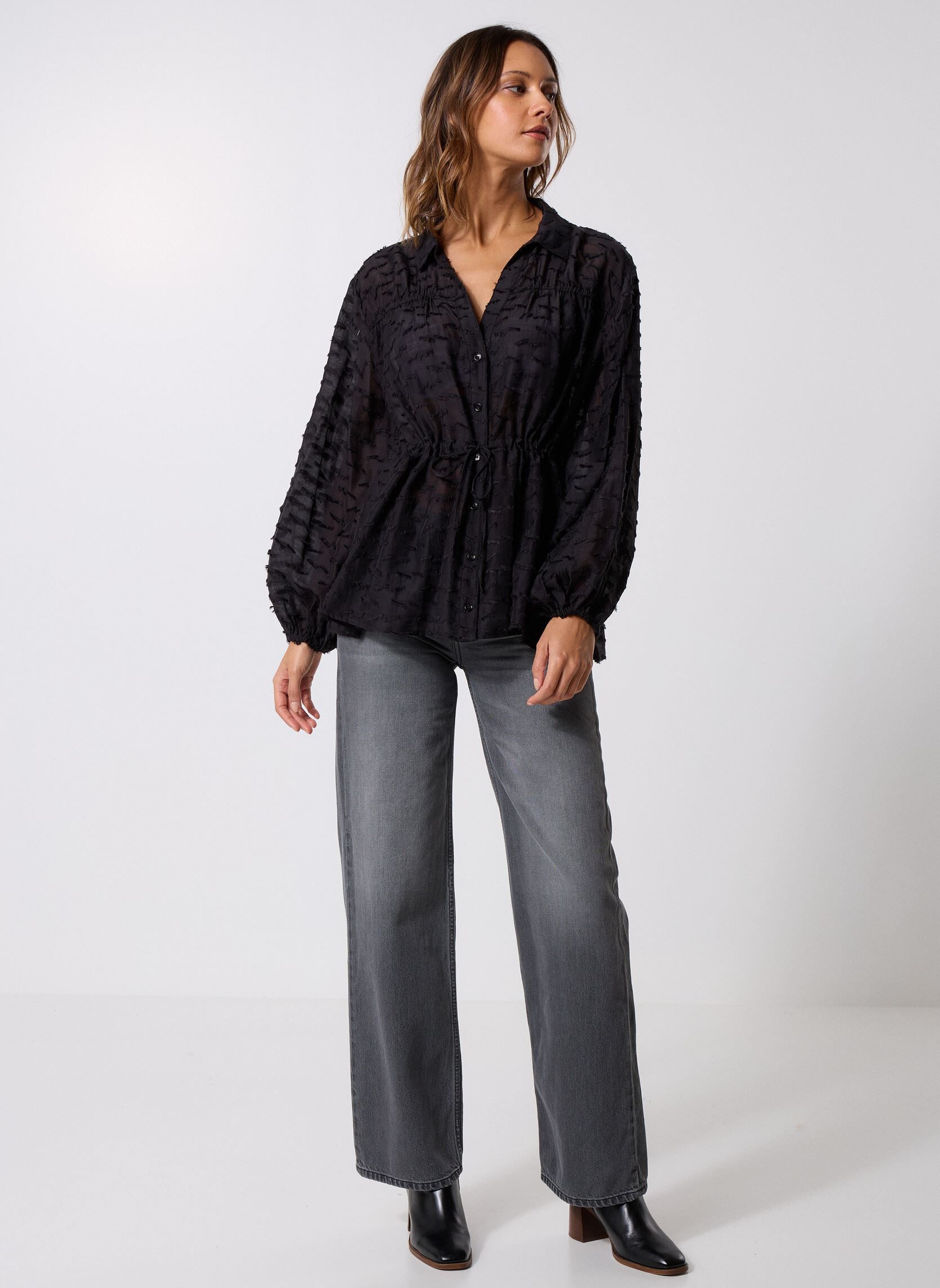 Blouses manches longues Samanarola blouse 15752 femme noir Samsoe Samsoe Blouses manches longues Samanarola blouse 15752 femme noir Black