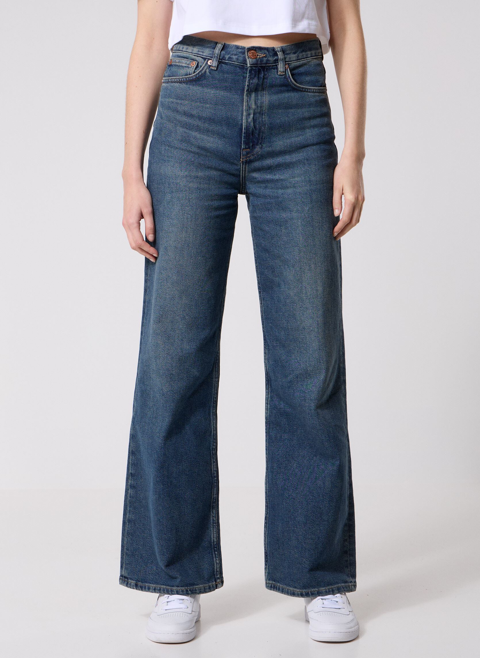 Weite Jeans Sarebecca jeans 15768 damen blau Samsoe Samsoe Weite Jeans Sarebecca jeans 15768 damen blau Vermont blue