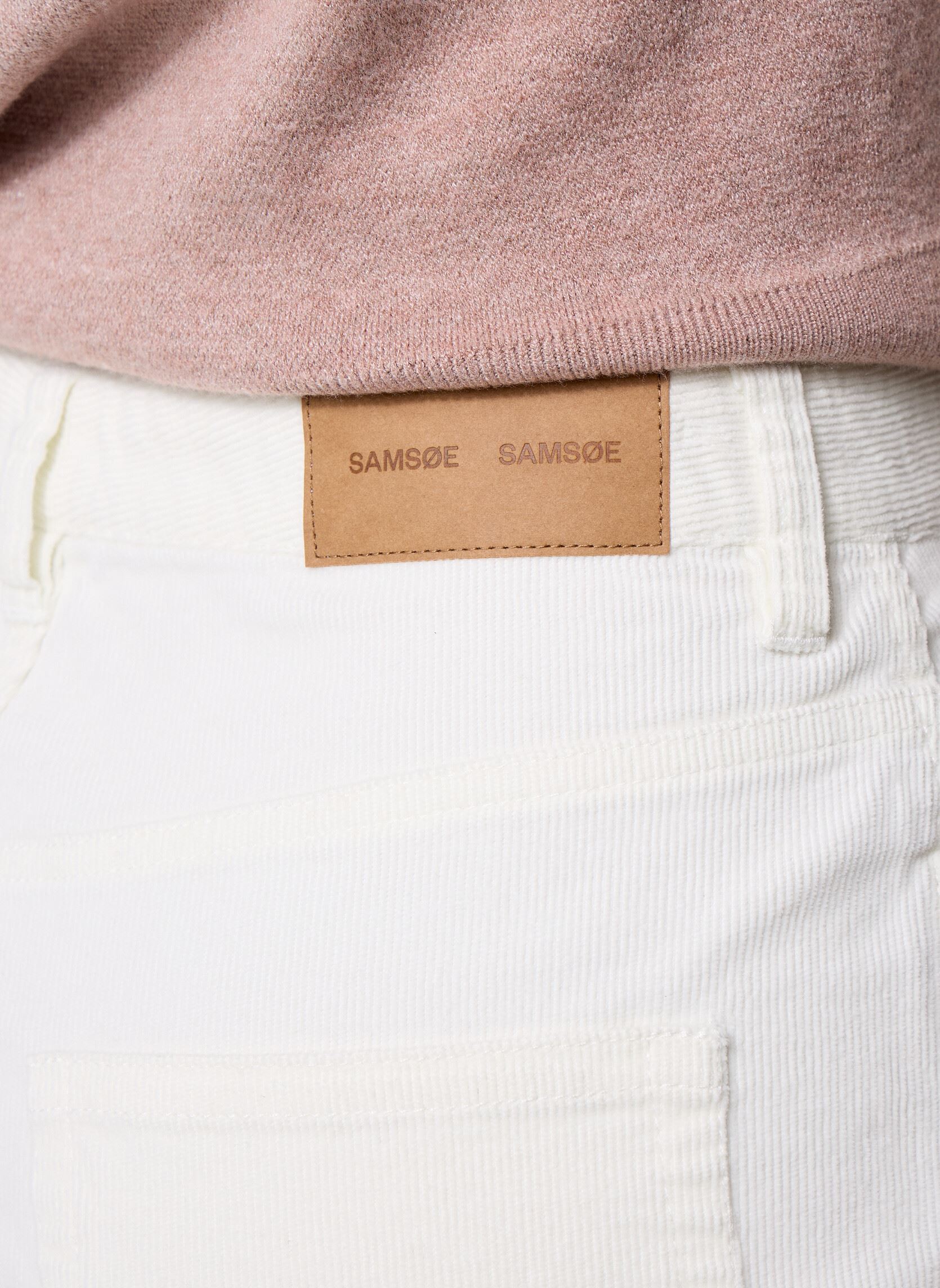 Chino broeken Sashelly trousers 15792 dames wit Samsoe Samsoe Chino broeken Sashelly trousers 15792 dames wit Clear Cream