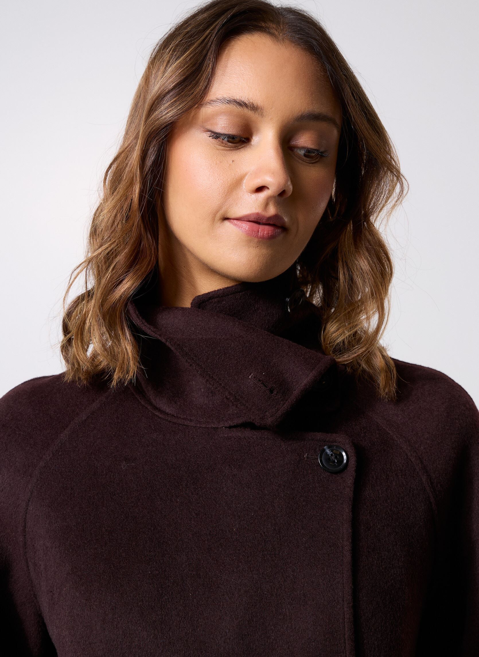 Klassieke jassen Sahanne coat 15772 dames bruin Samsoe Samsoe Klassieke jassen Sahanne coat 15772 dames bruin BLACK COFFEE