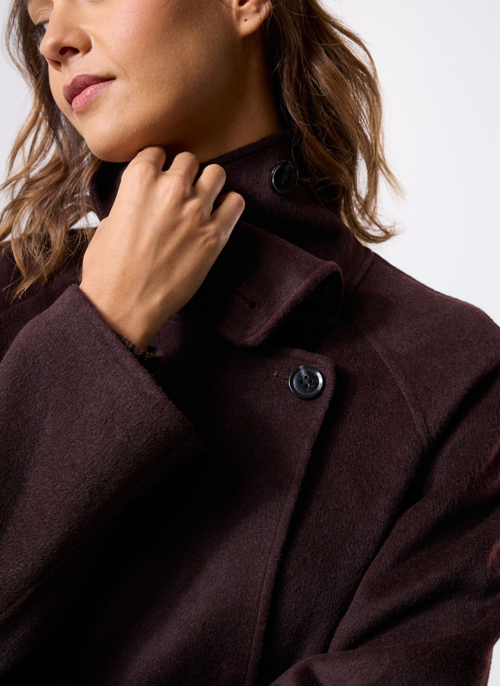 Klassieke jassen Sahanne coat 15772 dames bruin Samsoe Samsoe Klassieke jassen Sahanne coat 15772 dames bruin BLACK COFFEE