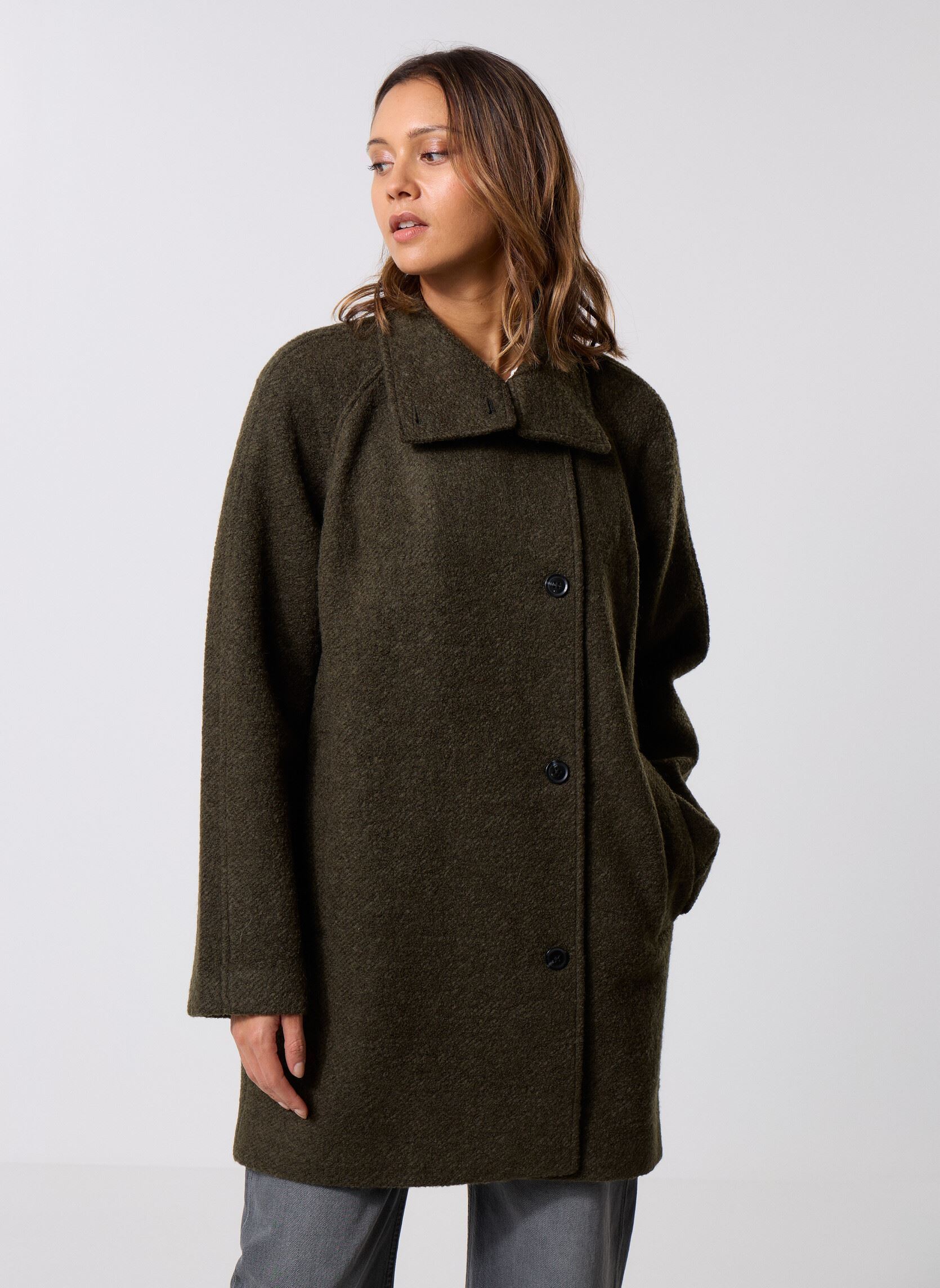 Trench-coats Sahanne jacket 15770 femme vert Samsoe Samsoe Trench-coats Sahanne jacket 15770 femme vert Deep forest