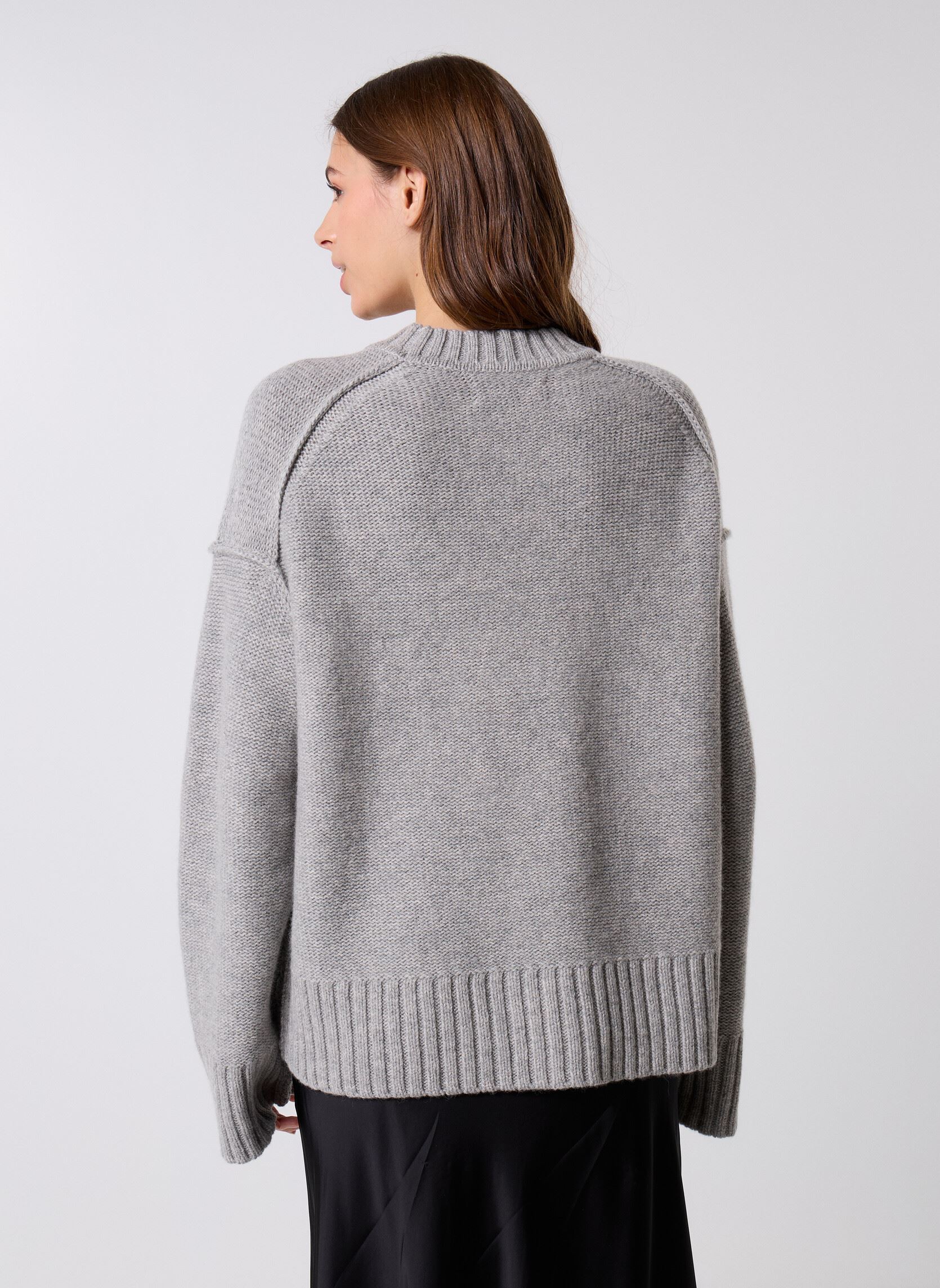 Sweater Sakeiku womance sweater 11250 dames grijs Samsoe Samsoe Sweater Sakeiku womance sweater 11250 dames grijs Grey Mel.