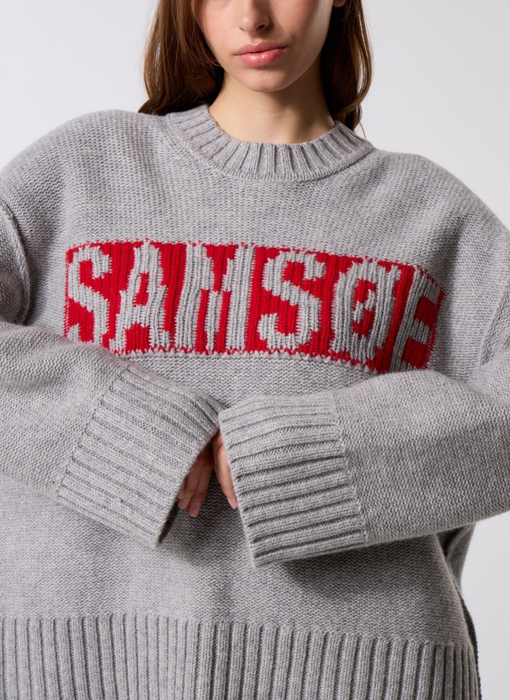 Sweater Sakeiku womance sweater 11250 dames grijs Samsoe Samsoe Sweater Sakeiku womance sweater 11250 dames grijs Grey Mel.
