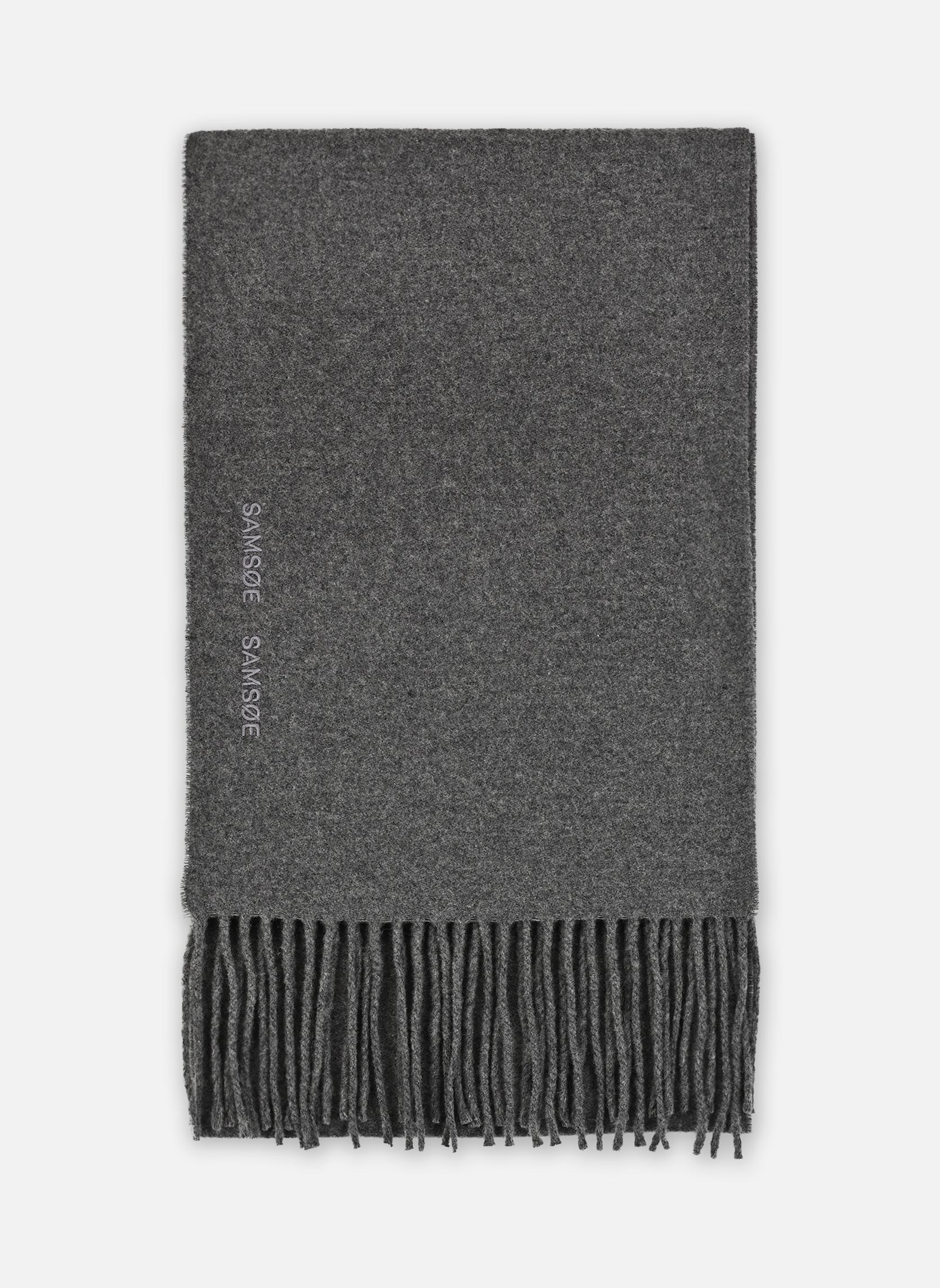 Sjaals Sajolly carf 15783 dames grijs Samsoe Samsoe Sjaals Sajolly carf 15783 dames grijs Grey Mel.