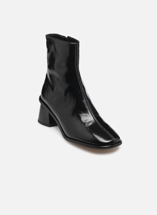 Coach Stiefeletten und Stiefel gigi glazed leather bootie damen schwarz