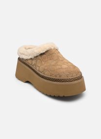 Pantoffeln cecelia signature shearling clog damen braun