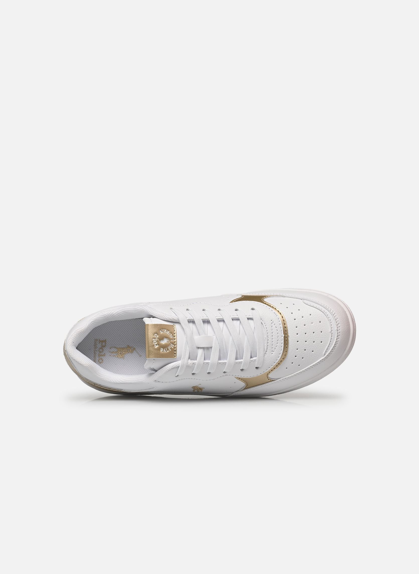Baskets basses Masters Court II fille blanc Polo Ralph Lauren Baskets basses Masters Court II fille blanc WHITE TUMBLED/GOLD METALLIC W/