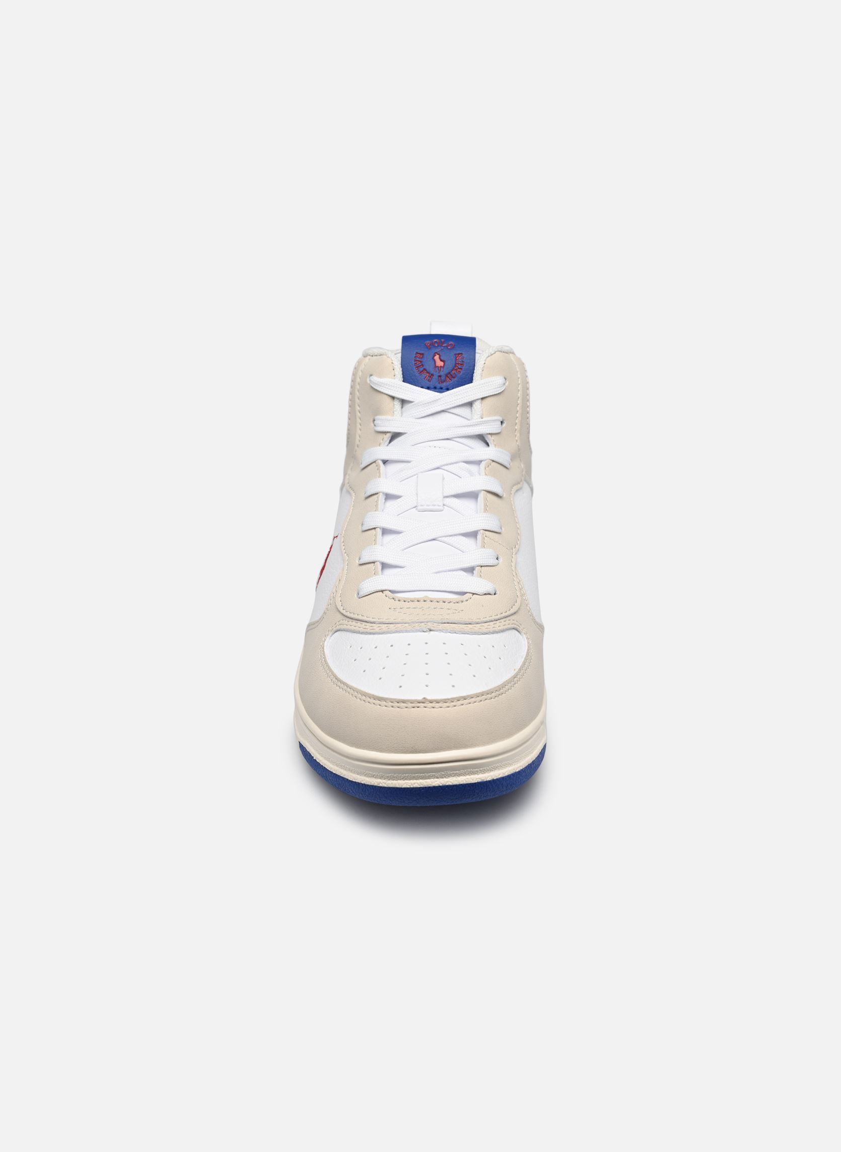 Knöchelhohe Sneaker Masters Court HI weiß Polo Ralph Lauren Knöchelhohe Sneaker Masters Court HI weiß WHITE TUMBLED/CREAM SUPER SUED