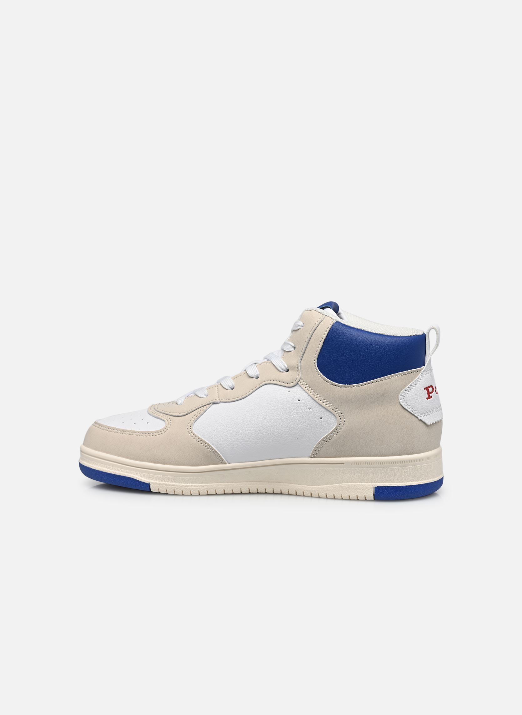 Knöchelhohe Sneaker Masters Court HI weiß Polo Ralph Lauren Knöchelhohe Sneaker Masters Court HI weiß WHITE TUMBLED/CREAM SUPER SUED