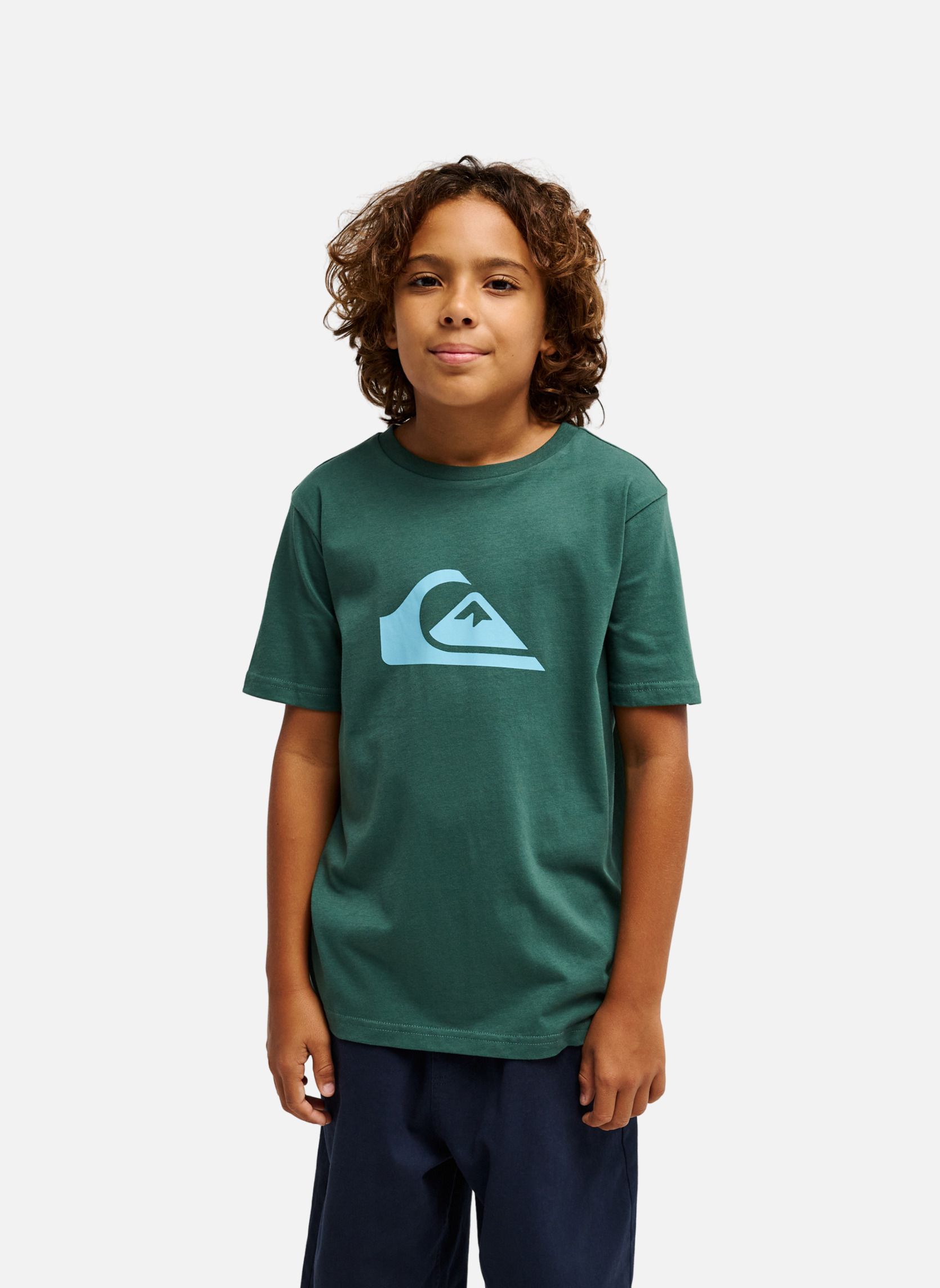 Tee-shirts Ev Comp Logo garçon vert Quiksilver Tee-shirts Ev Comp Logo garçon vert Vert